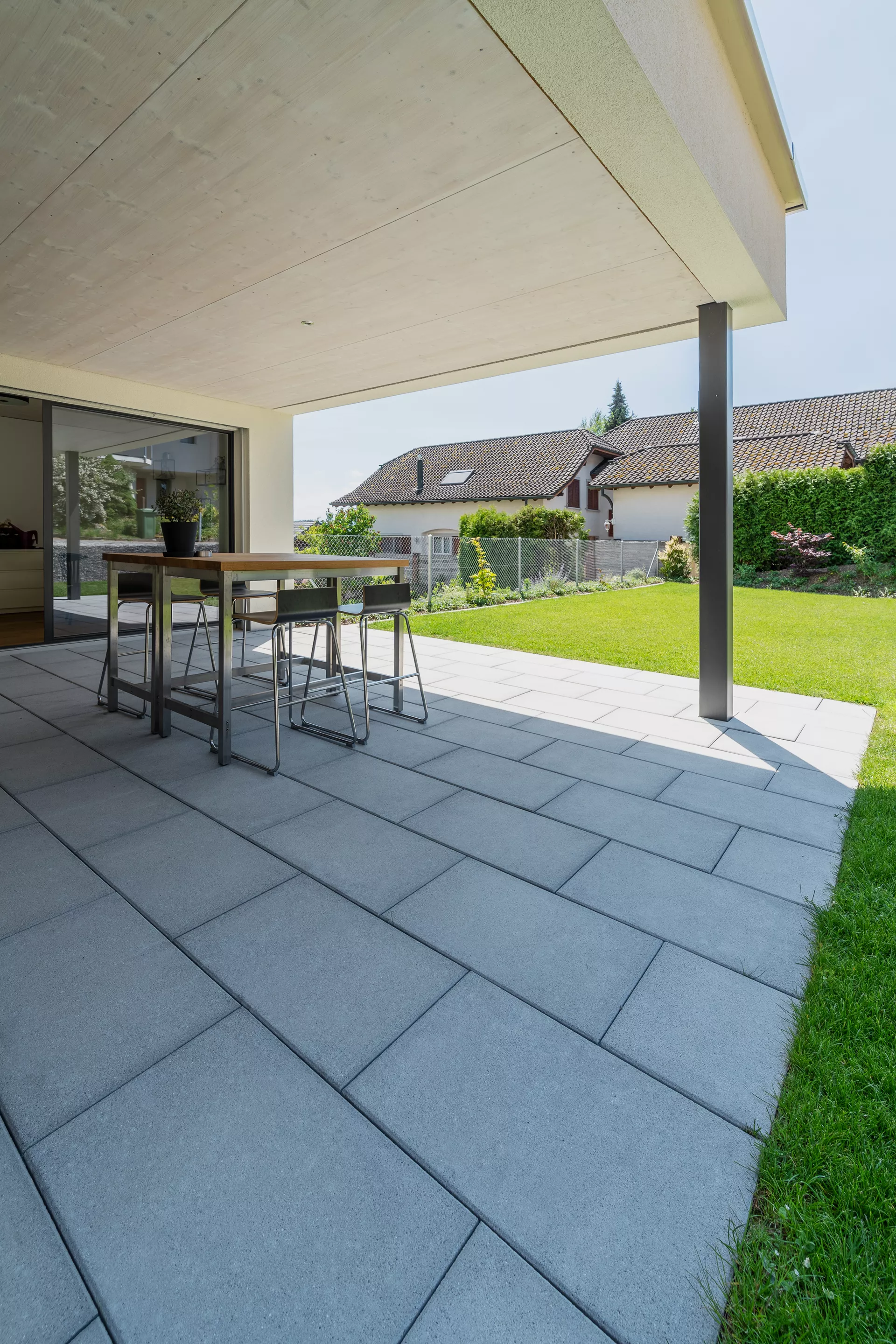 PARCO FINA Gartenplatte grau gestrahlt gefast L 60 cm B 40 cm H 3 cm