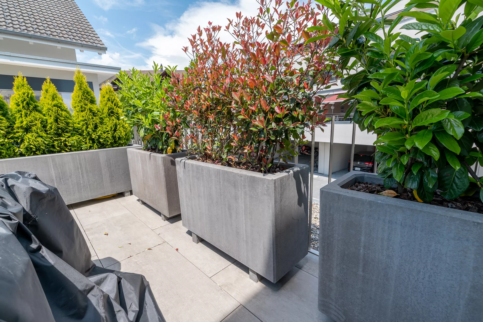 PARCO Pflanzentrog rechteckig anthrazit glatt L 200 cm B 60 cm H 60 cm W 5 cm