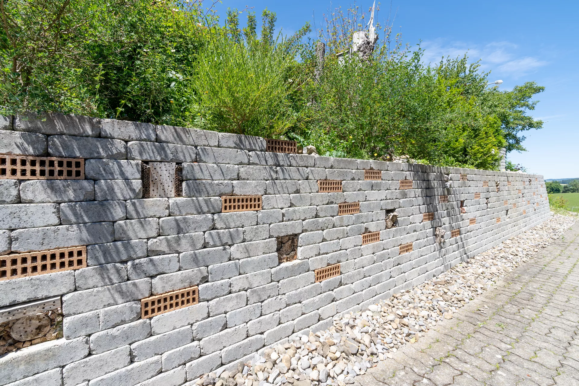 CUATRO Mauersteine Kanten gebrochen naturgrau L 20-35 cm B 25 cm H 15 cm