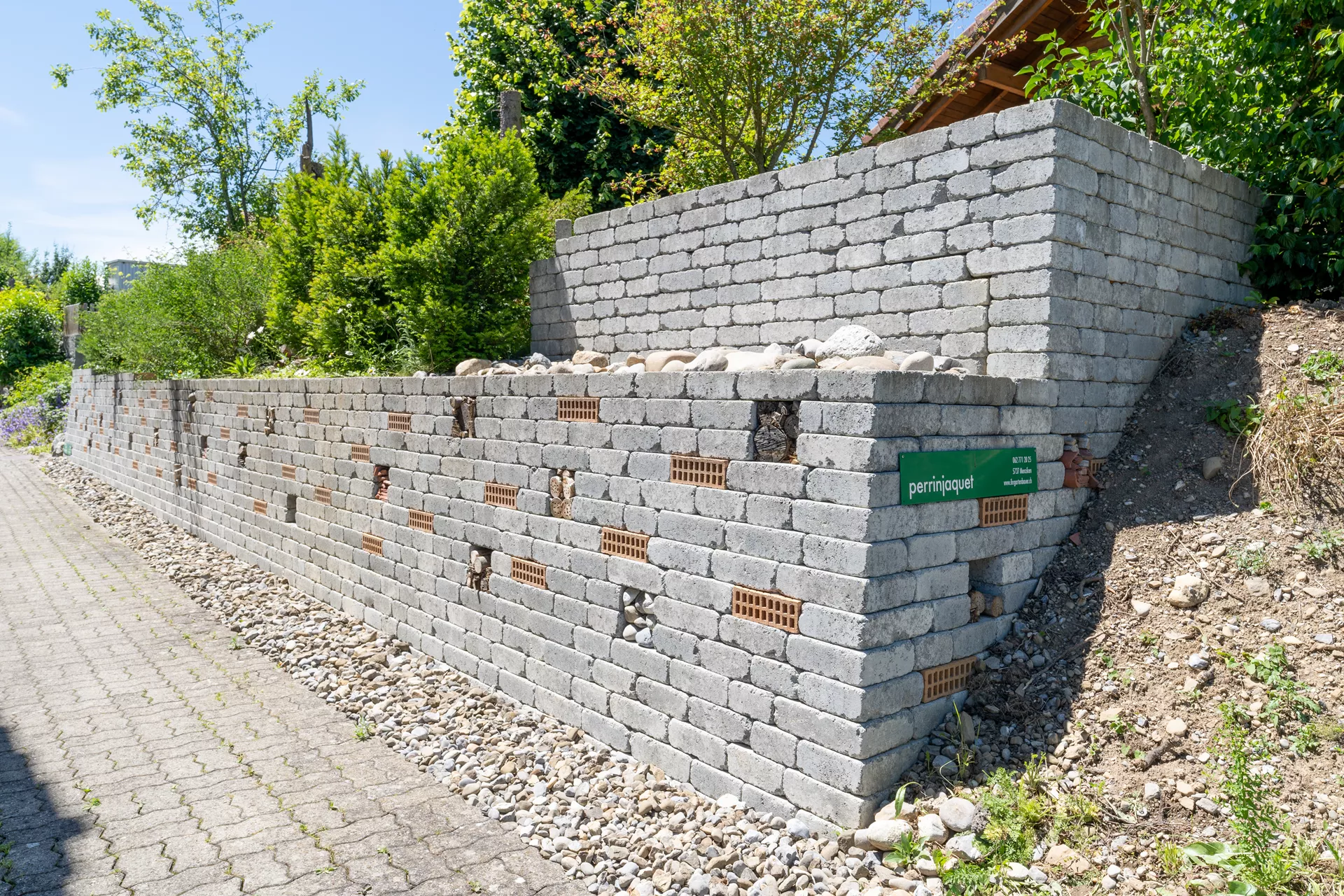 CUATRO Mauersteine Kanten gebrochen naturgrau L 20-35 cm B 25 cm H 15 cm