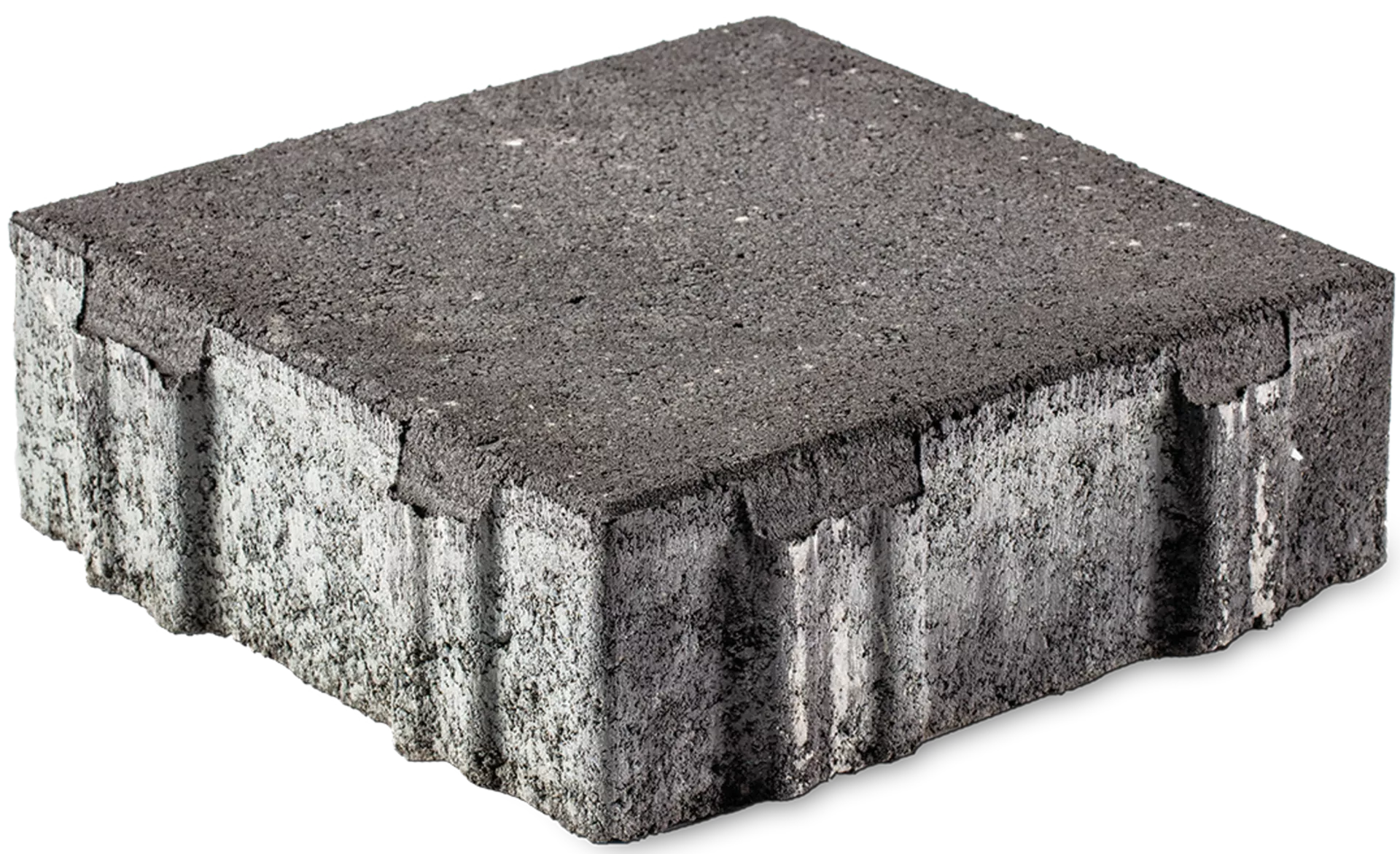 CARENA SPLITT Ökostein mit Nocken anthrazit glatt gefast L 25 cm B 25 cm H 8 cm