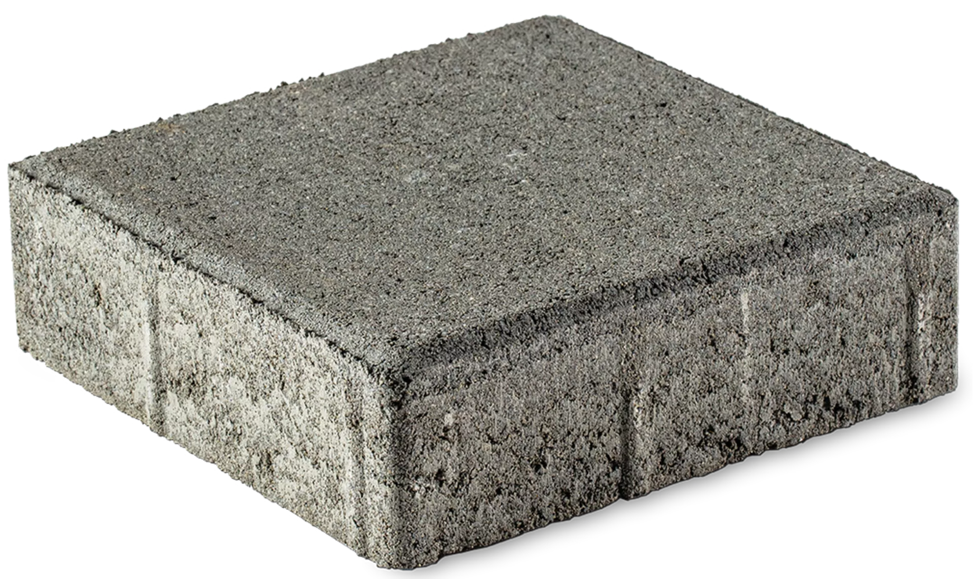 CLASSIC Pflasterstein mit Nocken grau glatt gefast L 20 cm B 20 cm H 6 cm