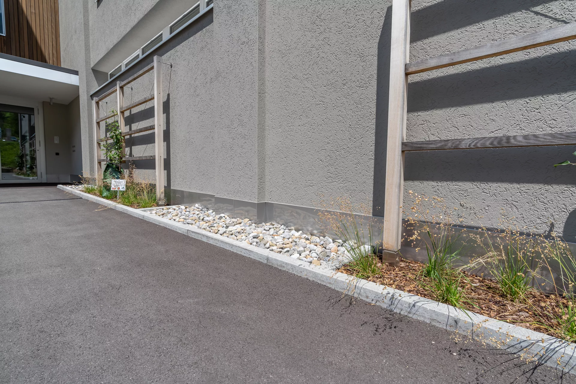 Stellplatte grau glatt beidseitig gefast L 100 cm B 8 cm H 30 cm