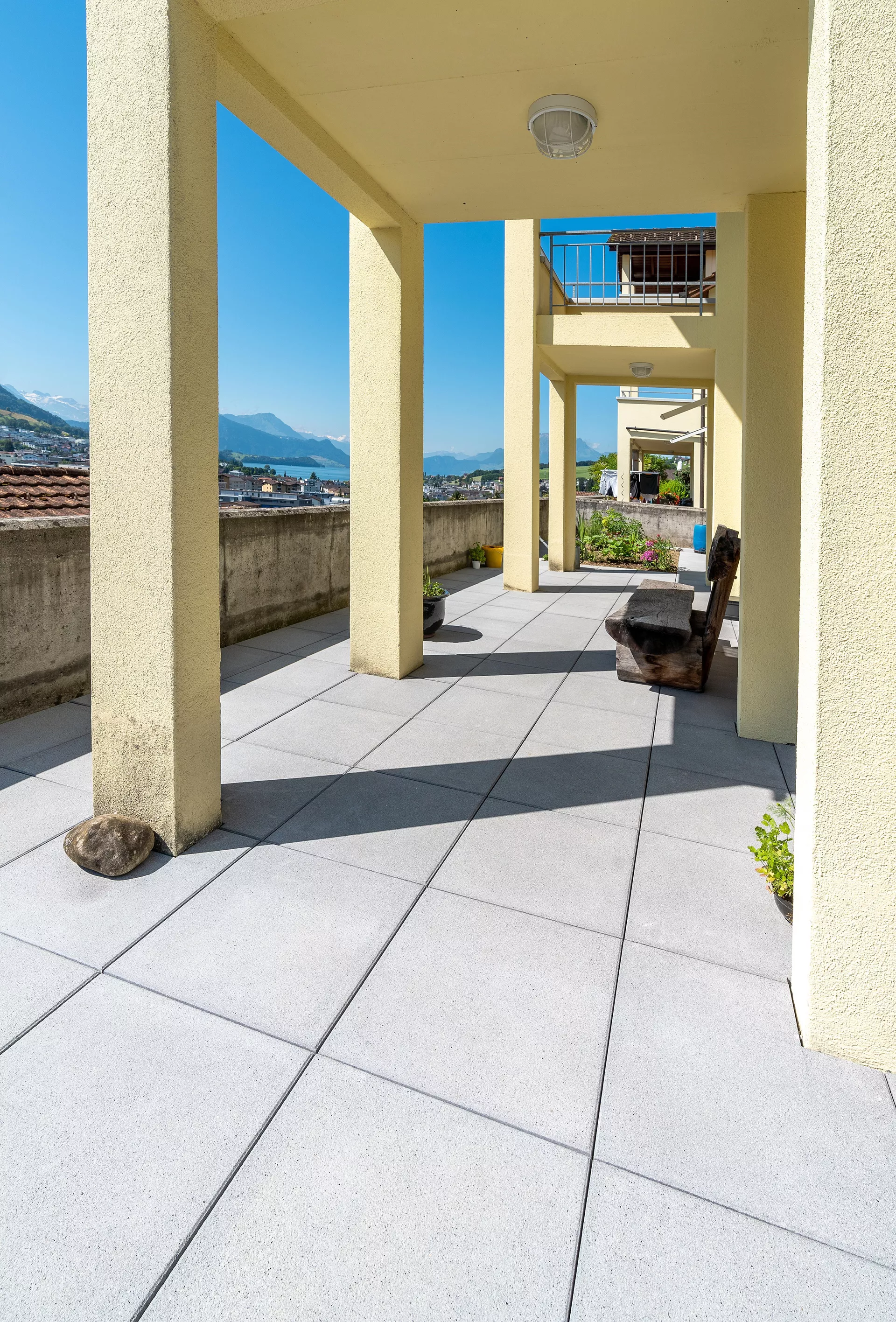 ESTRELLA fino Gehwegplatte grau-anthrazit gestrahlt gefast L 50 cm B 50 cm H 4 cm