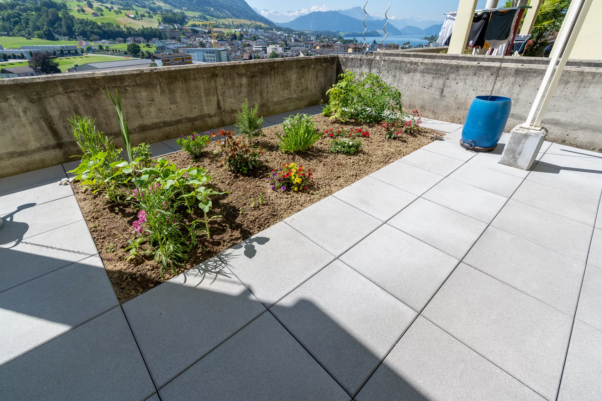 ESTRELLA fino Gehwegplatte grau-anthrazit gestrahlt gefast L 50 cm B 50 cm H 4 cm