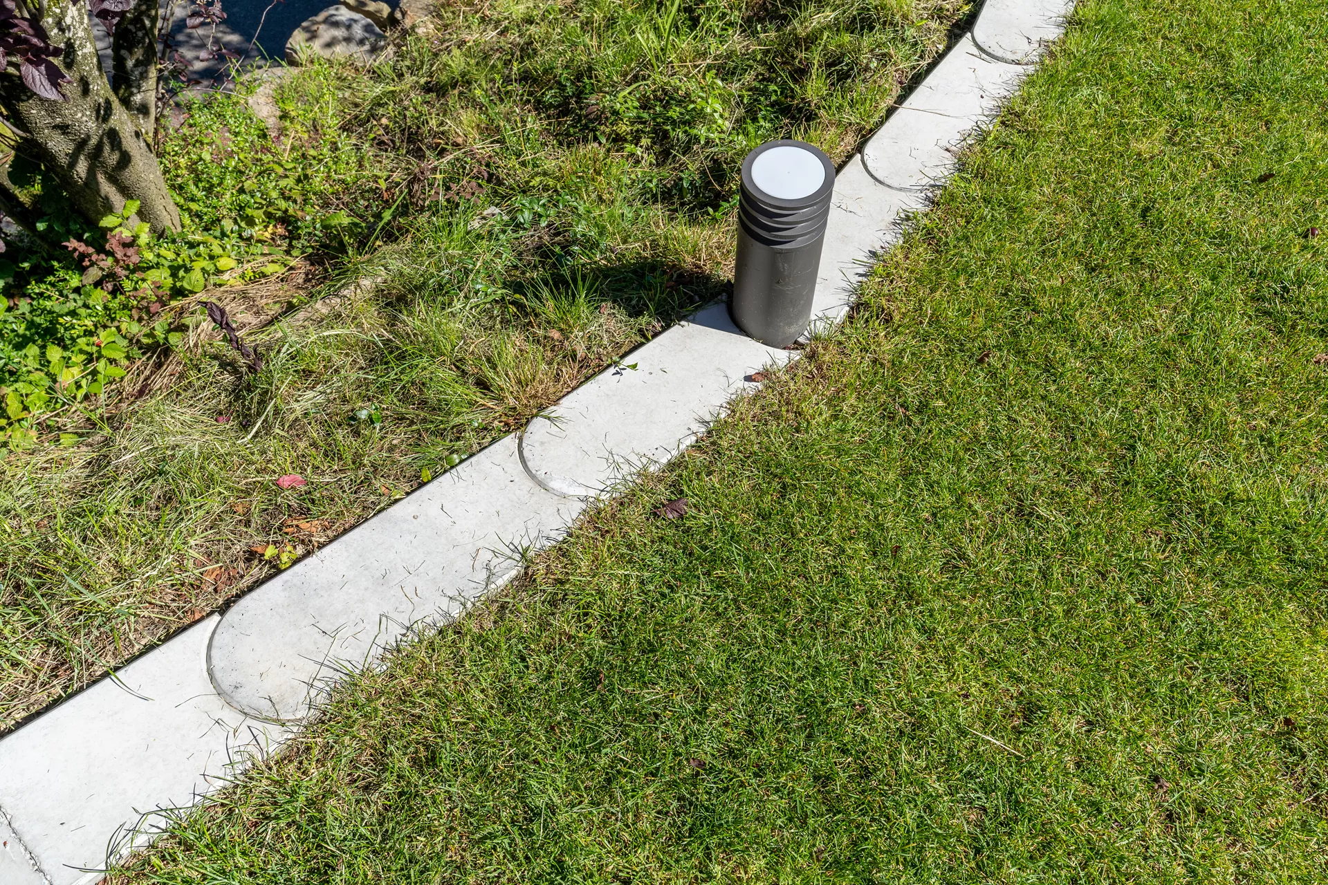 Rasenkantenstein XXL Normalstein grau glatt L 50 cm B 20 cm H 5 cm