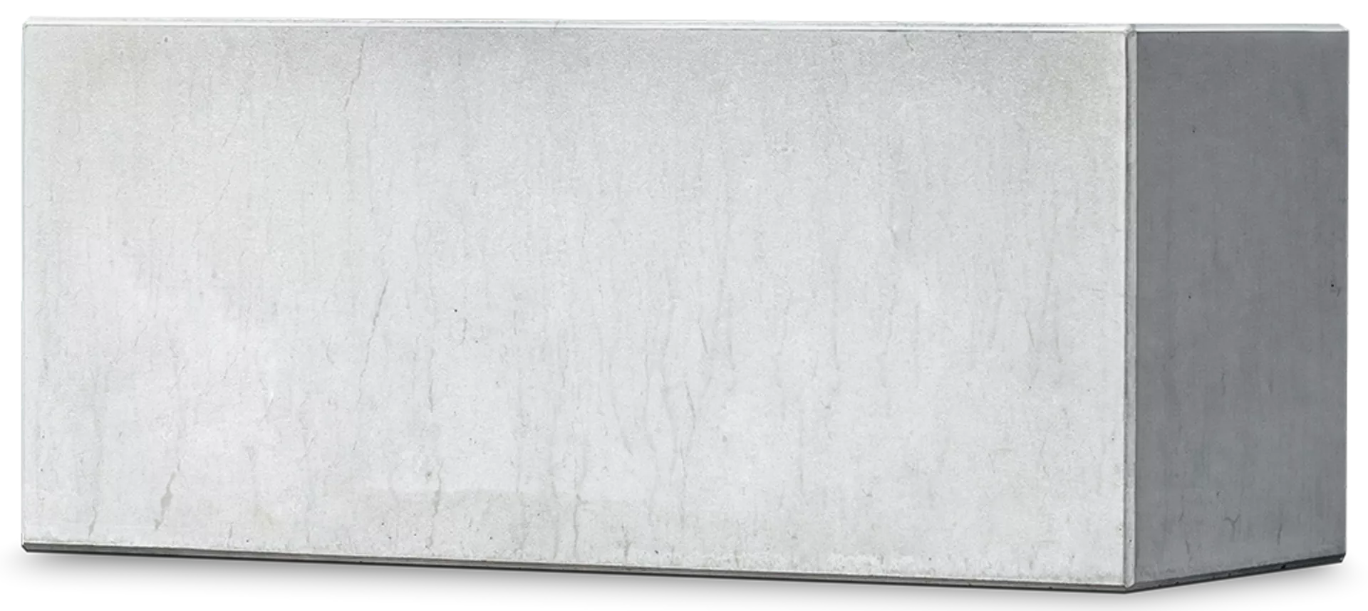 PARCO Pflanzentrog rechteckig grau glatt L 150 cm B 50 cm H 50 cm W 5 cm