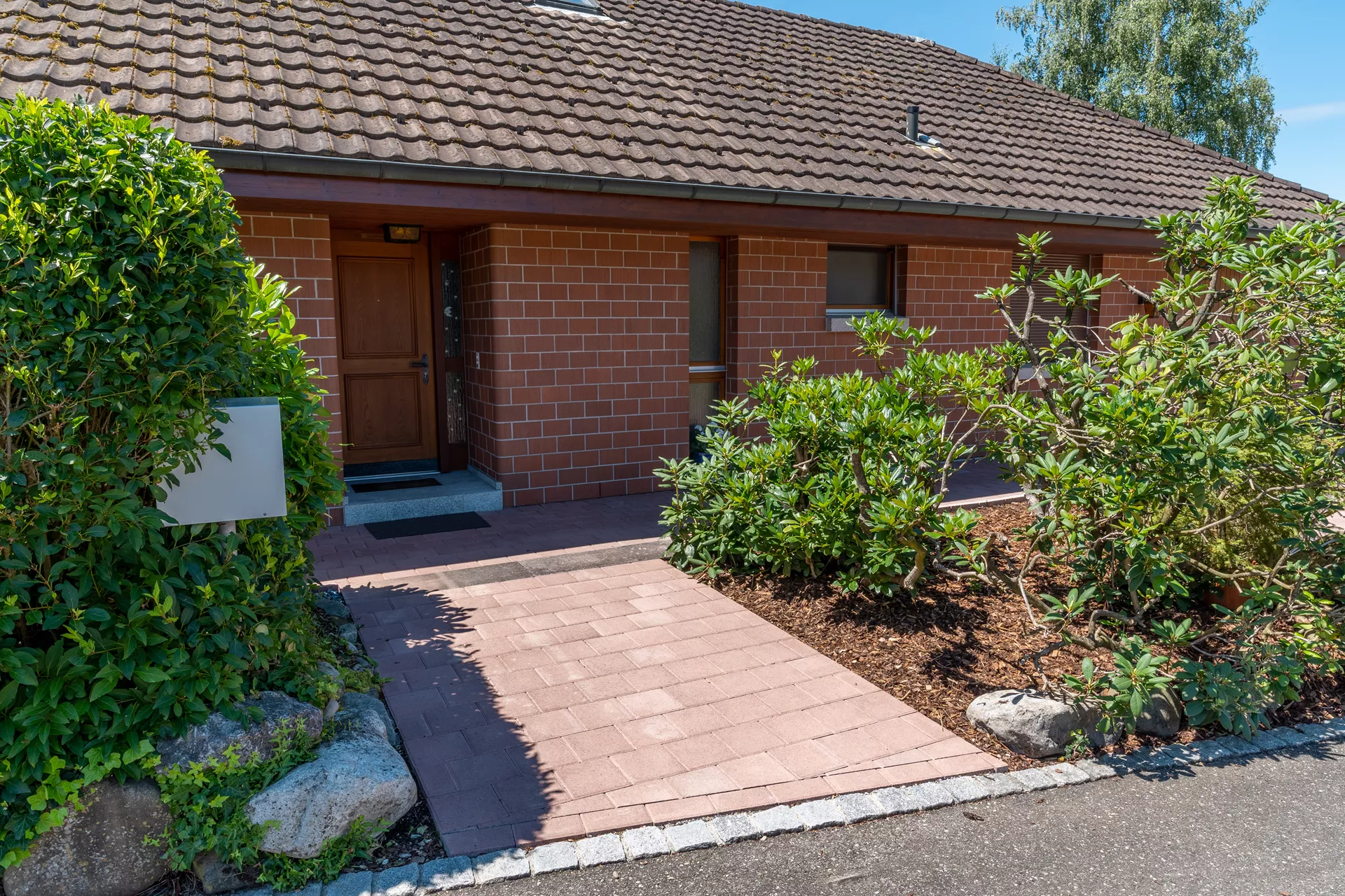 CLASSIC Pflasterstein mit Nocken erdbraun glatt gefast L 20 cm B 20 cm H 8 cm