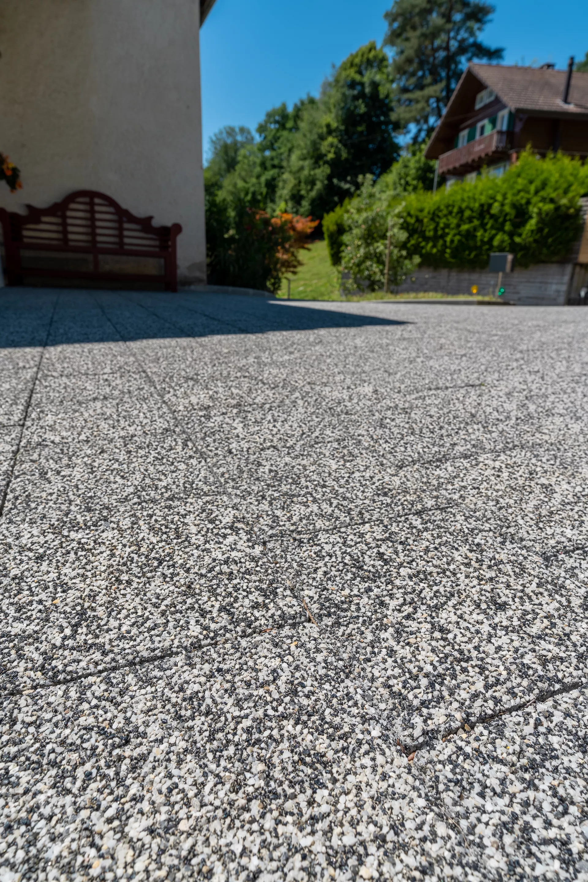 CARENA Sickerstein fino mit Nocken mit Edelvorsatz weiss-schwarz haufwerksporig gefast L 25 cm B 25 cm H 6 cm