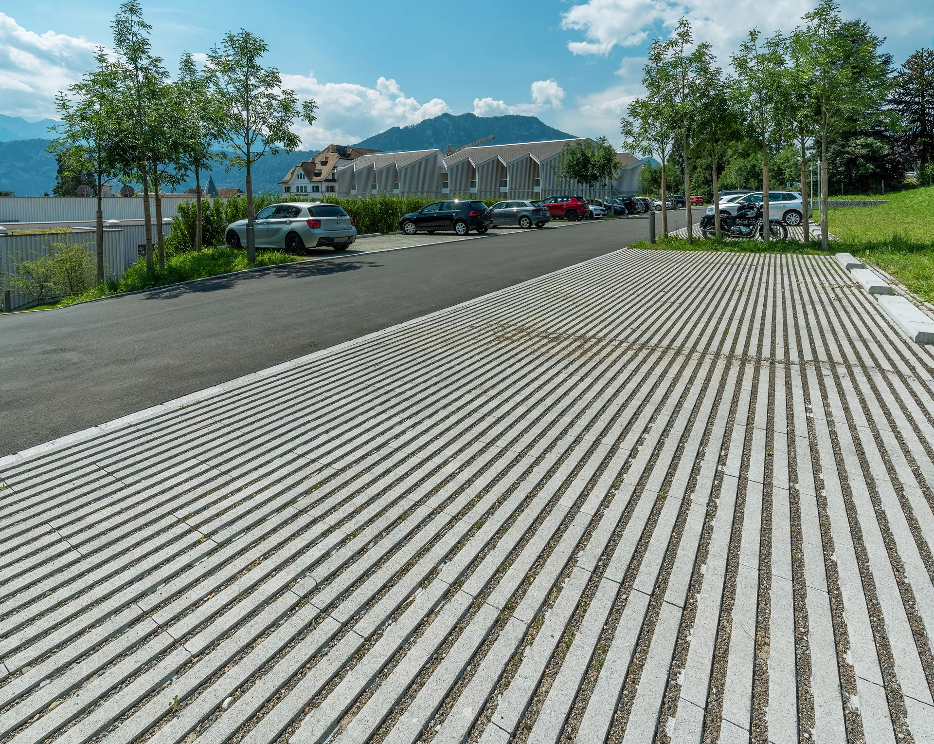 RAINA Rasenliner mit Verschiebesicherung grau glatt L 60 cm B 40 cm H 10 cm