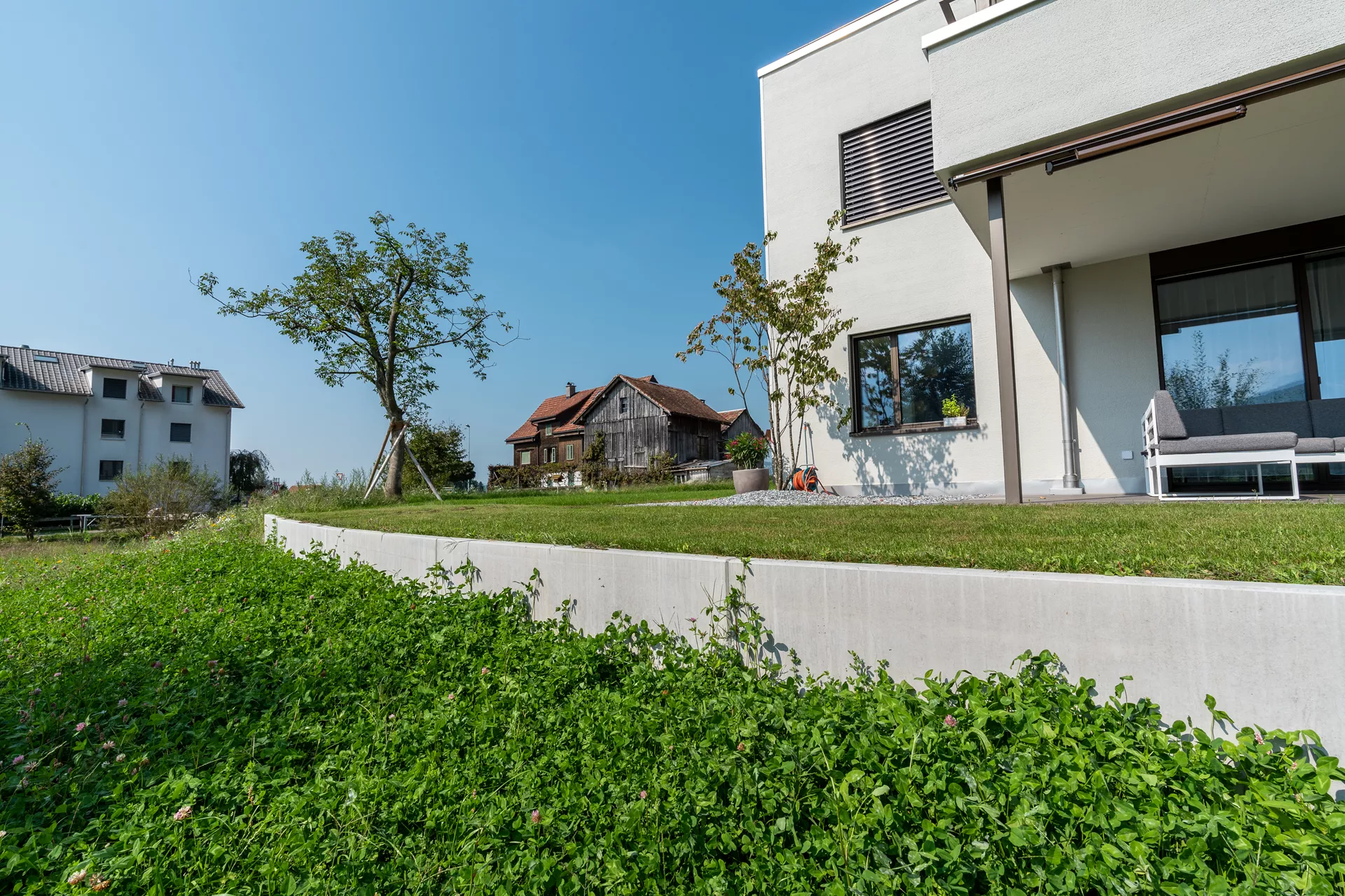 ROZTEC Winkelplatten Typ Midi bewehrt grau glatt gefast L 200 cm B 45 cm H 75 cm W 9 cm