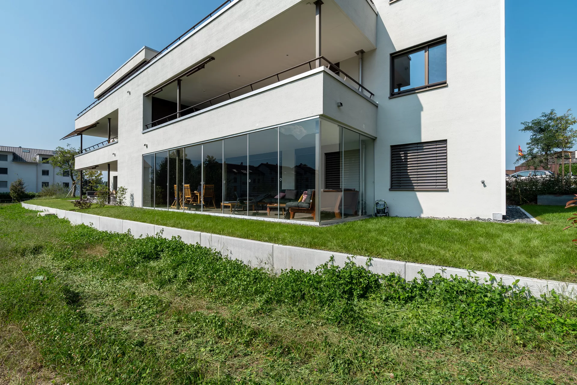 ROZTEC Winkelplatten Typ Midi bewehrt grau glatt gefast L 200 cm B 45 cm H 75 cm W 9 cm