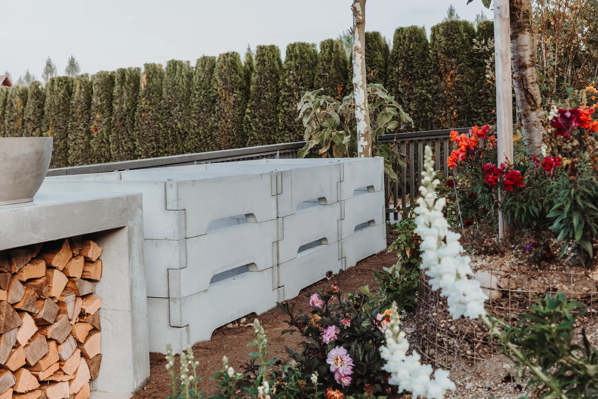 Kompostbehälter einzelnes Brett L 120 cm B 5.5 cm H 25 cm