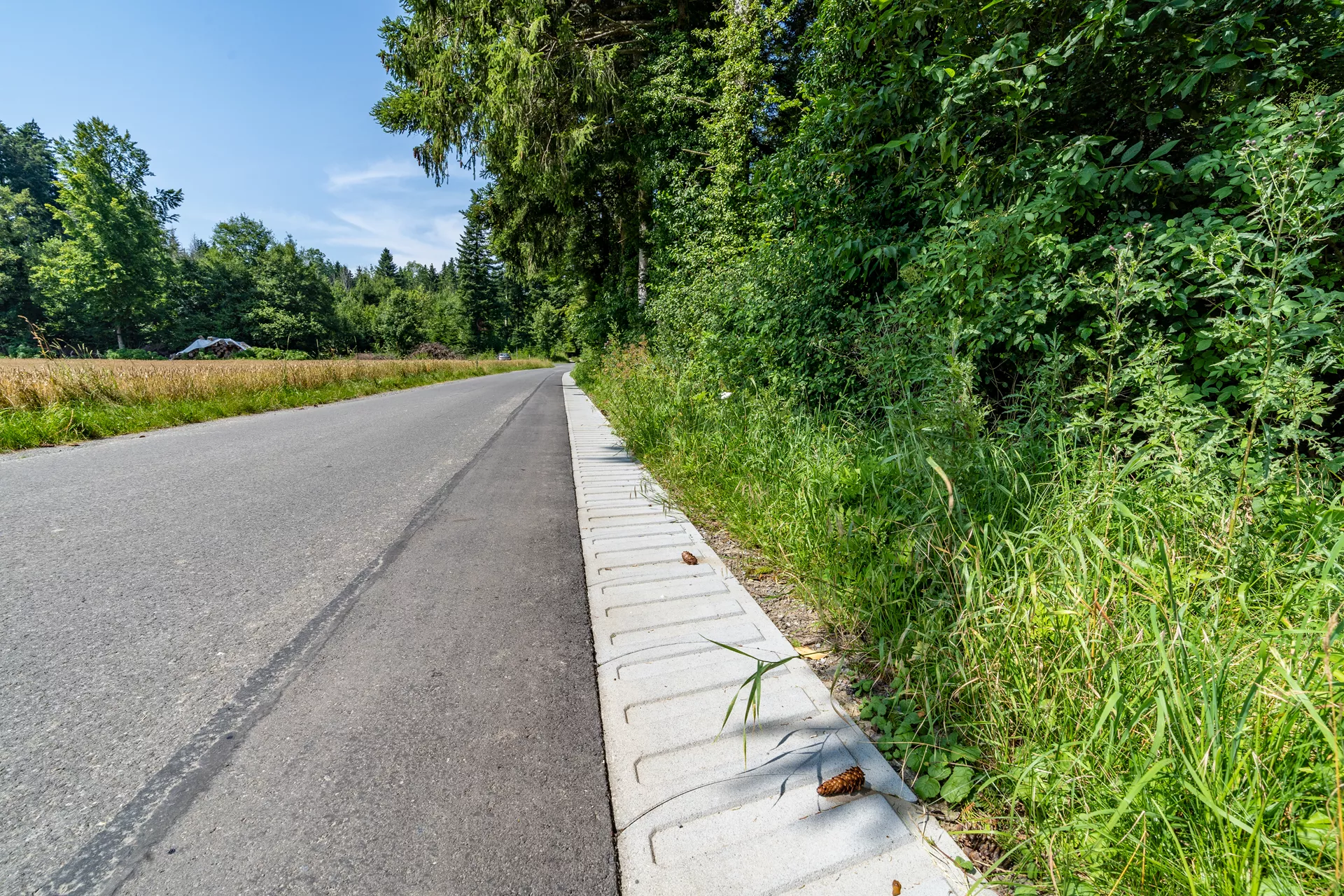 STRADAFINO Bankett- und Spurelement grau gerillt gefast L 50 cm B 50 cm H 14 cm