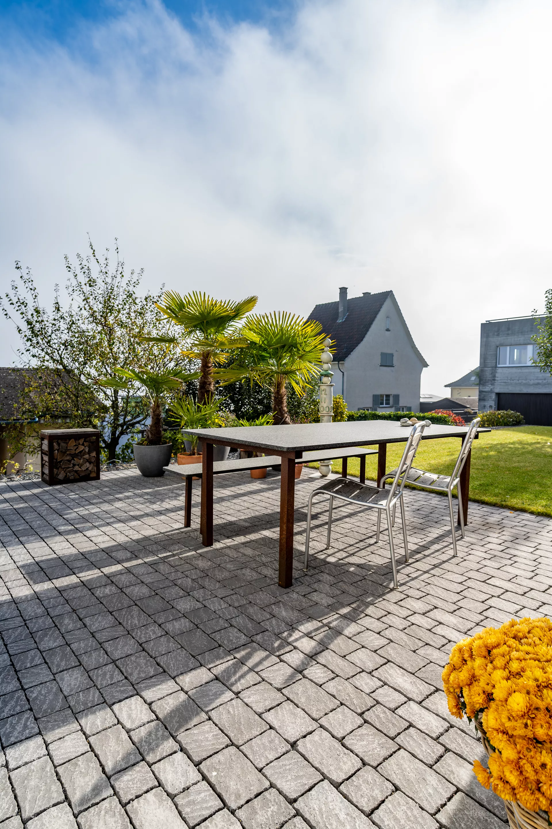 FRIEDA Wildpflaster perlgrau strukturiert Kanten gebr. L 9.4-19.4 cm B 9.4-11.9 cm H 7 cm