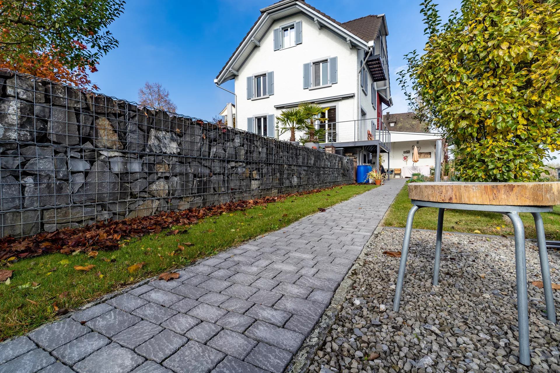 FRIEDA Wildpflaster perlgrau strukturiert Kanten gebr. L 9.4-19.4 cm B 9.4-11.9 cm H 7 cm