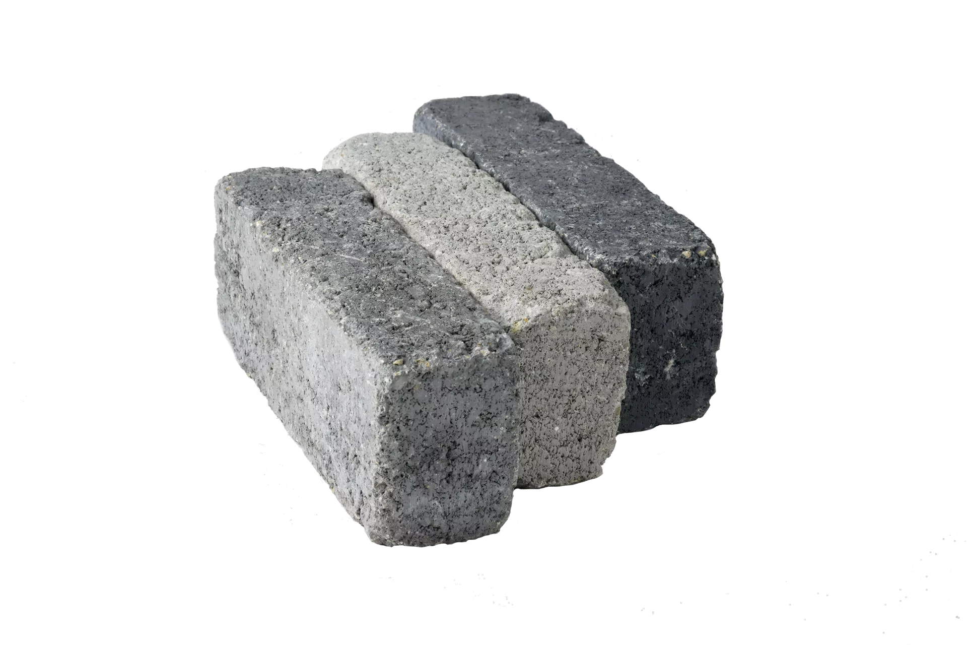 RIEMO Pflasterstein Granit (grau-anthrazit-onyx) Kanten gebrochen L 22 cm B 6 cm H 8 cm