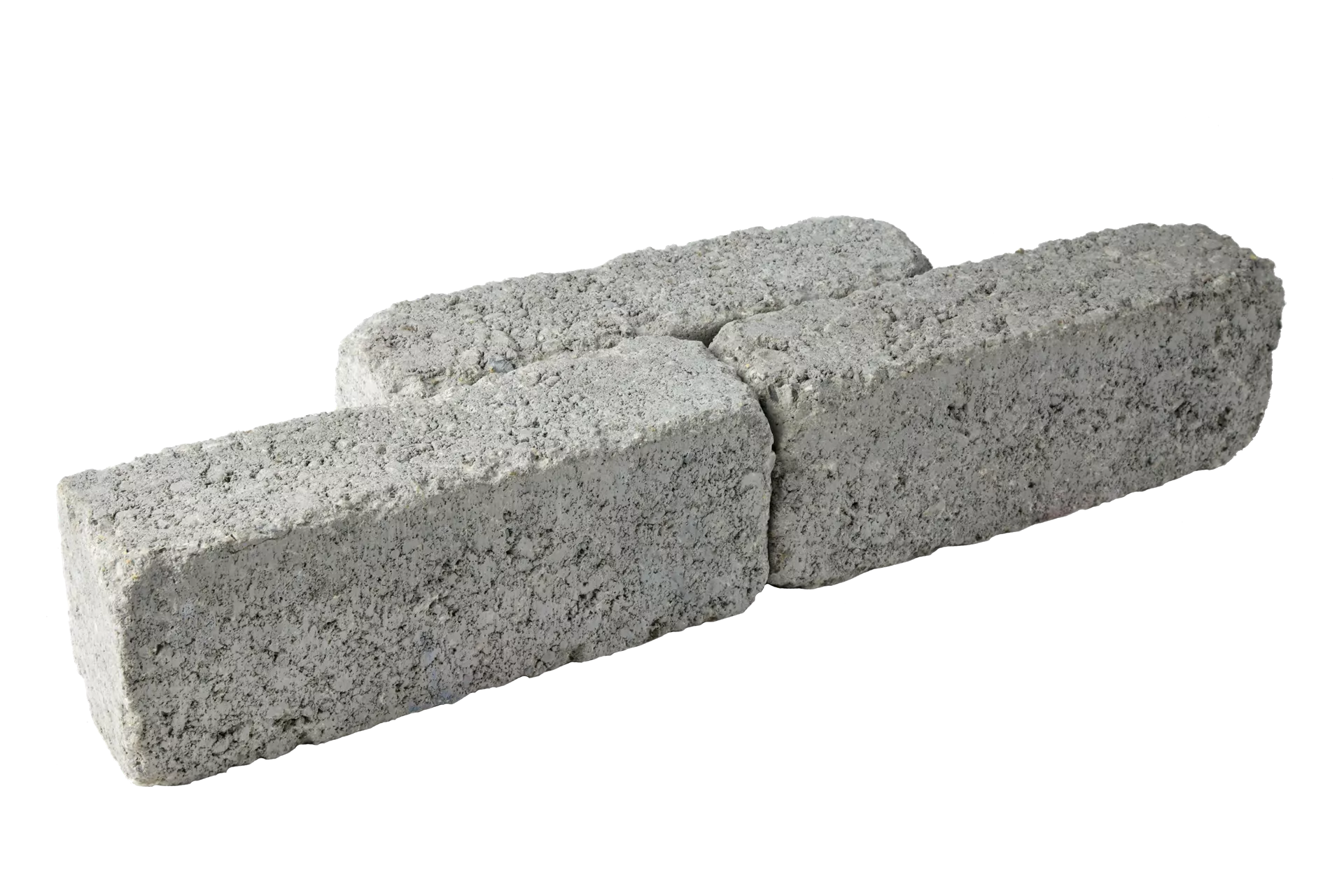 RIEMO Pflasterstein grau Kanten gebrochen L 22 cm B 6 cm H 8 cm