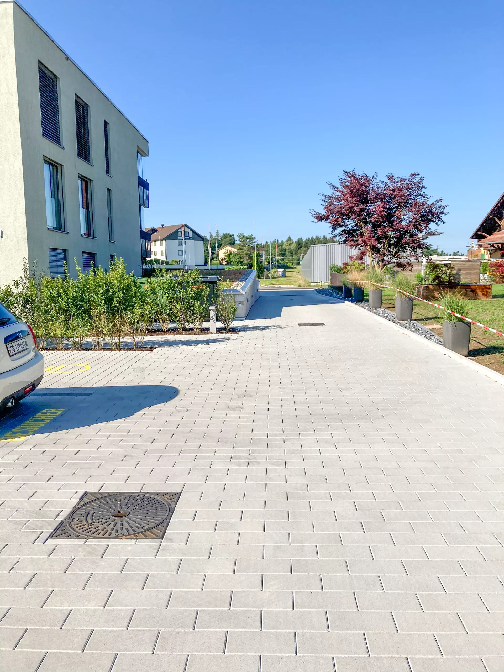 VS 5 Schwerlaststein mit Verschiebesicherung grau glatt gefast L 30 cm B 15 cm H 10.8 cm