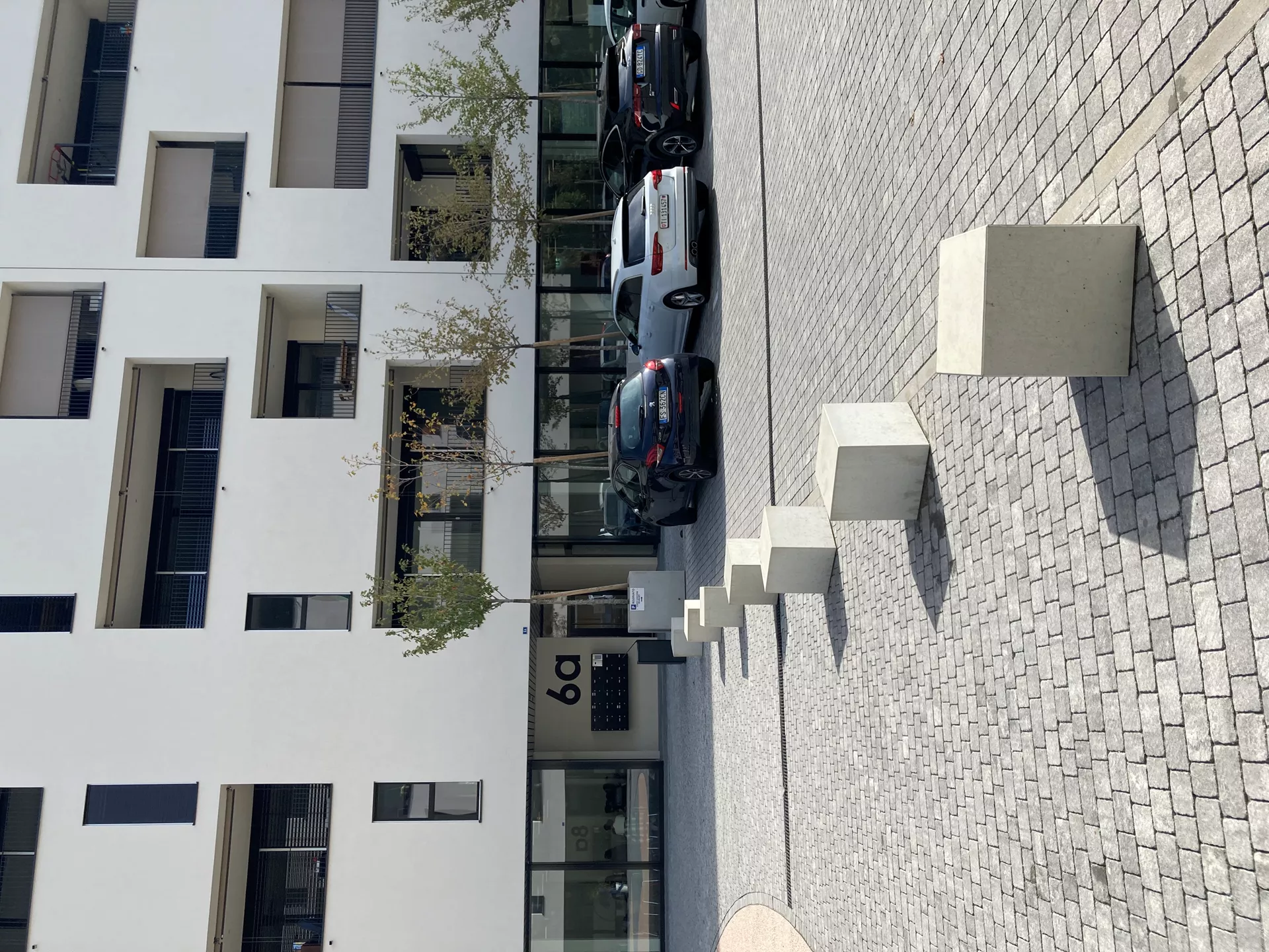 KUBUS Sitzelement heavy grau glatt gefast L 45 cm B 45 cm H 45 cm