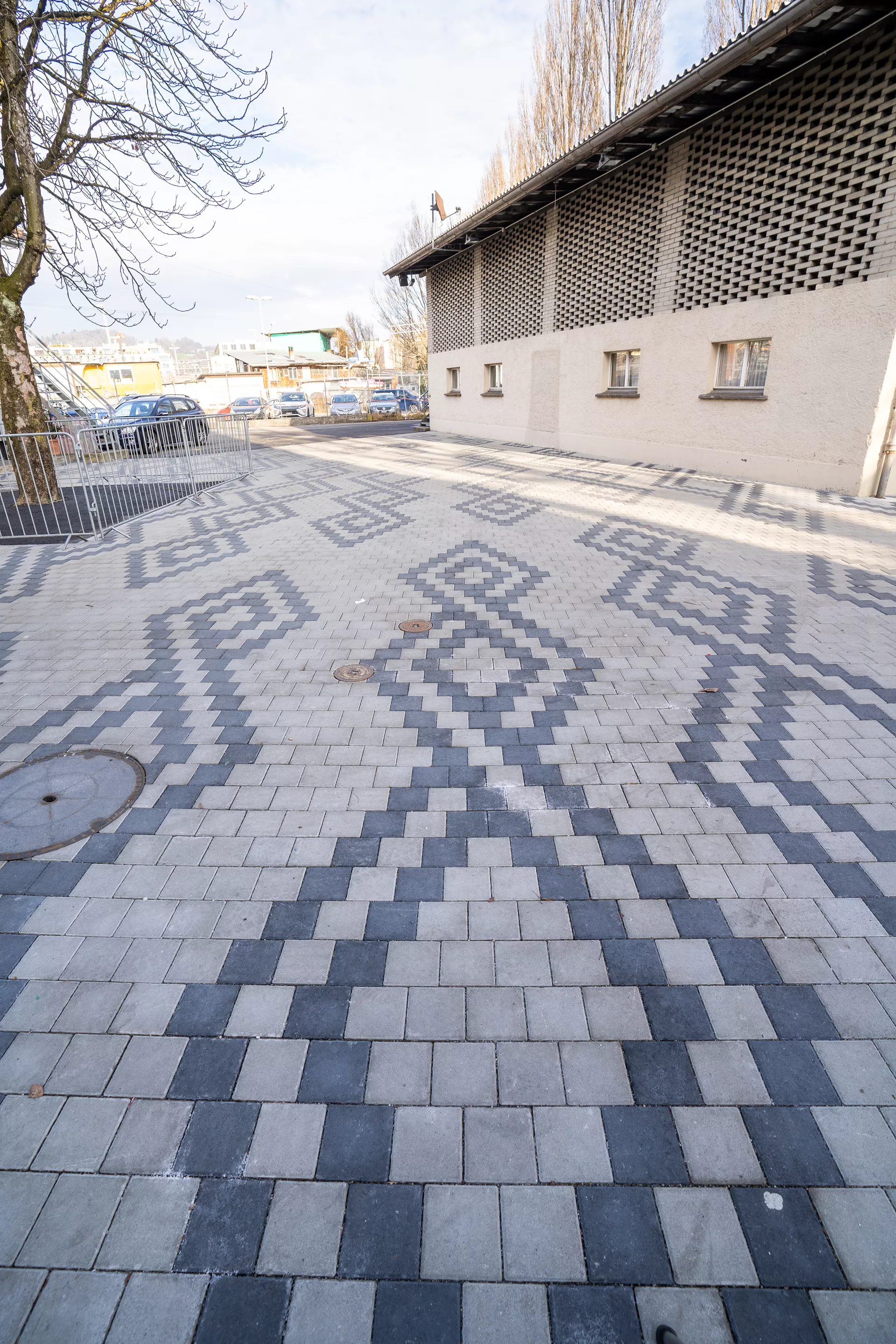 VS 5 Schwerlaststein mit Verschiebesicherung grau glatt gefast L 30 cm B 15 cm H 10.8 cm