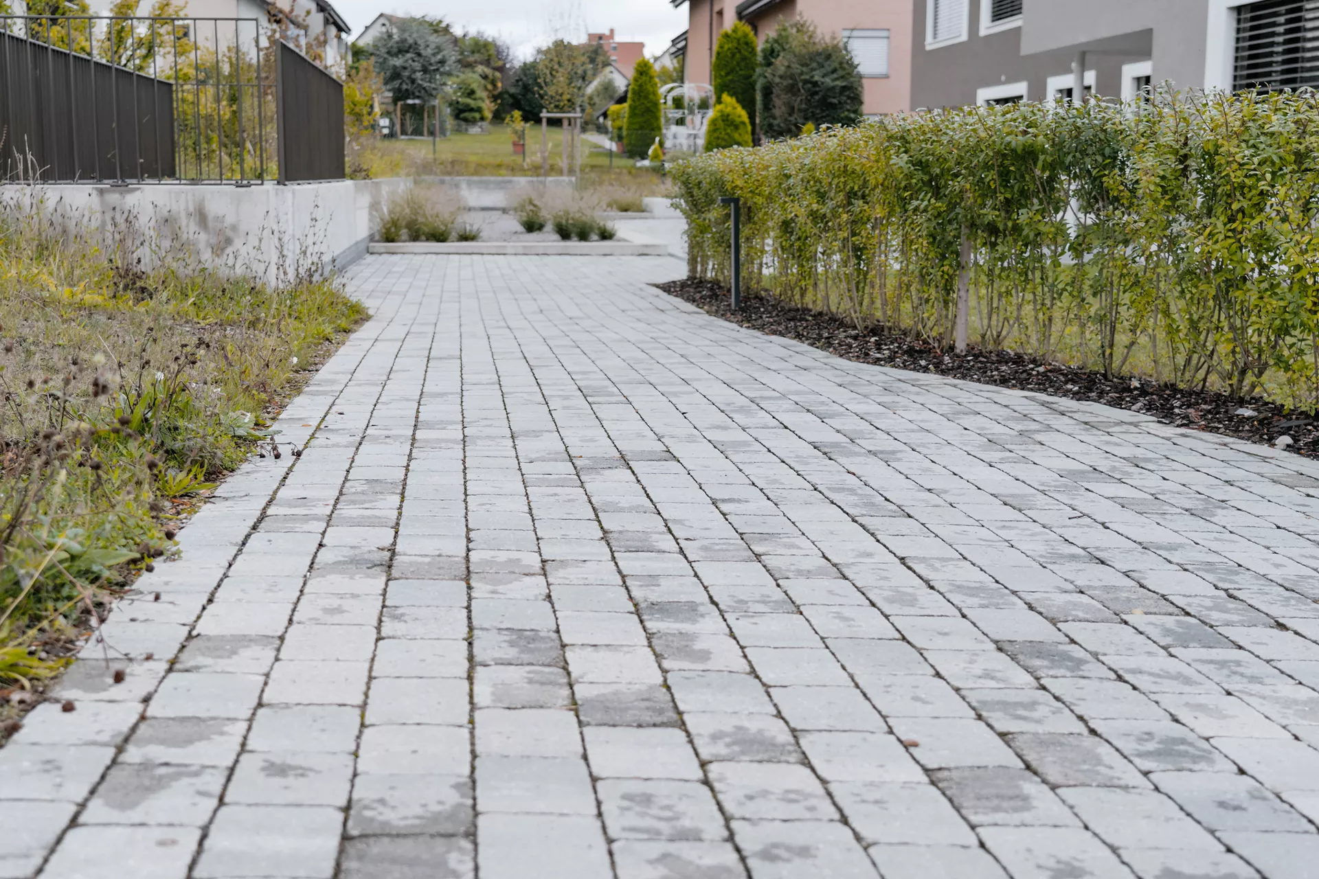 TEGULA Pflasterstein grau glatt Kanten gebrochen L 22 cm B 16 cm H 6 cm