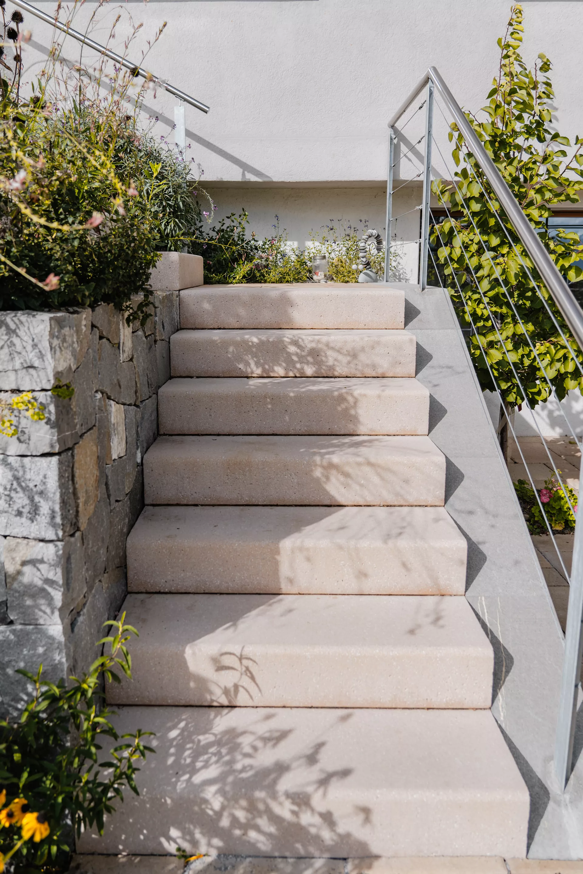 PARADISO Blockstufe ocker gestrahlt gefast L 100 cm B 40 cm H 17 cm