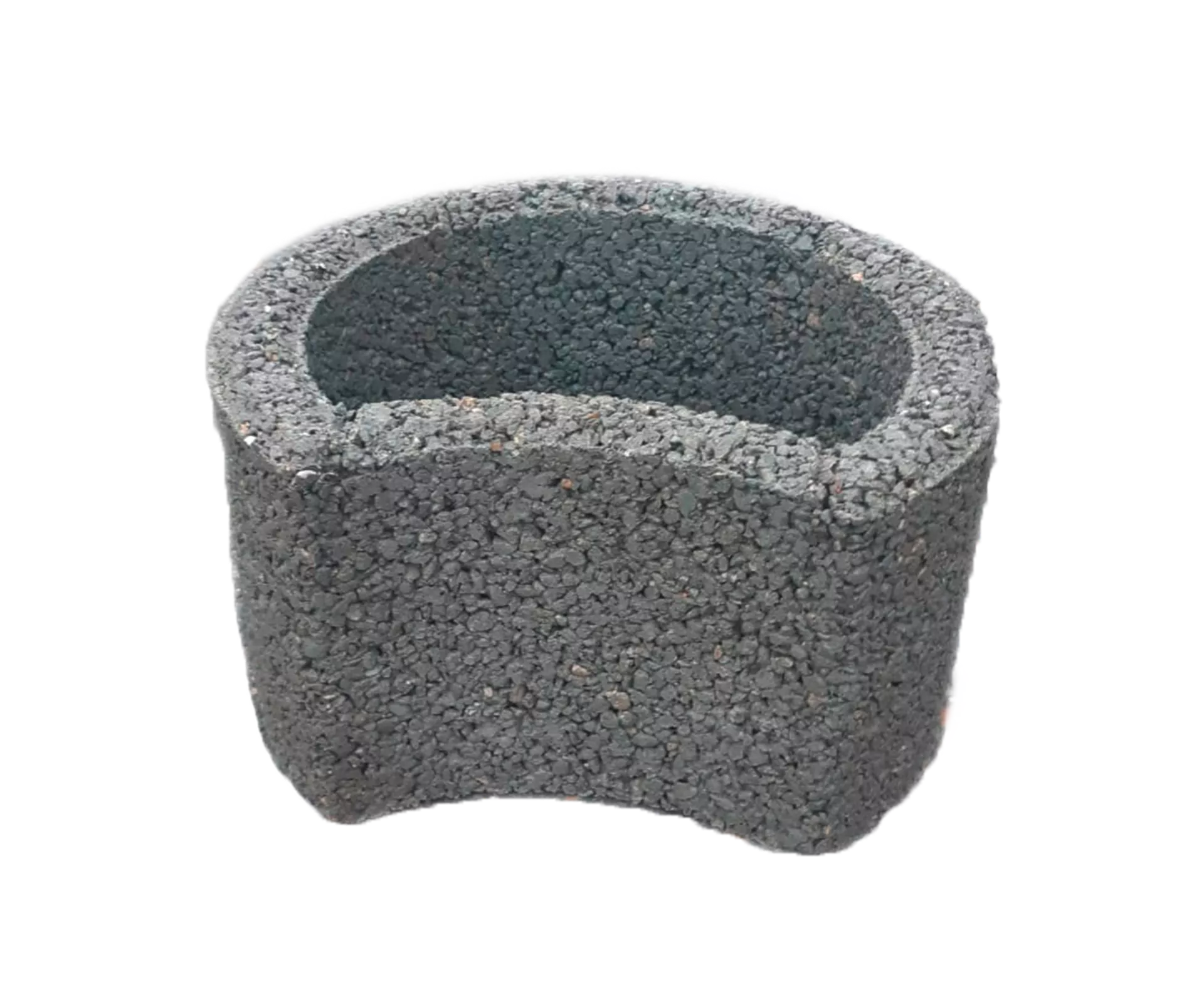 PARADISO Böschungsstein granit-grau haufwerksporig gefast L 35 cm B 31.5 cm H 20 cm