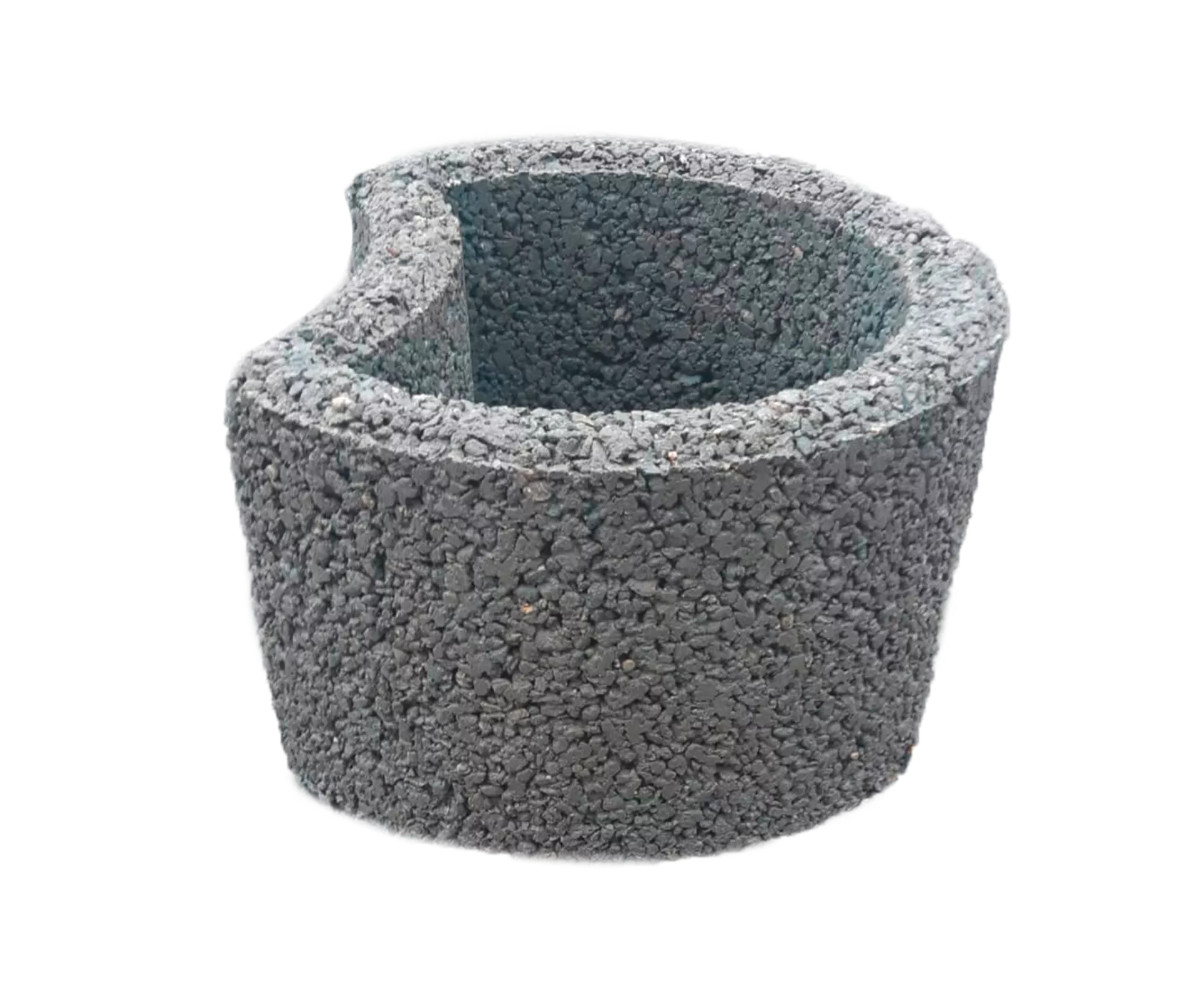 PARADISO Böschungsstein granit-grau haufwerksporig gefast L 35 cm B 31.5 cm H 20 cm