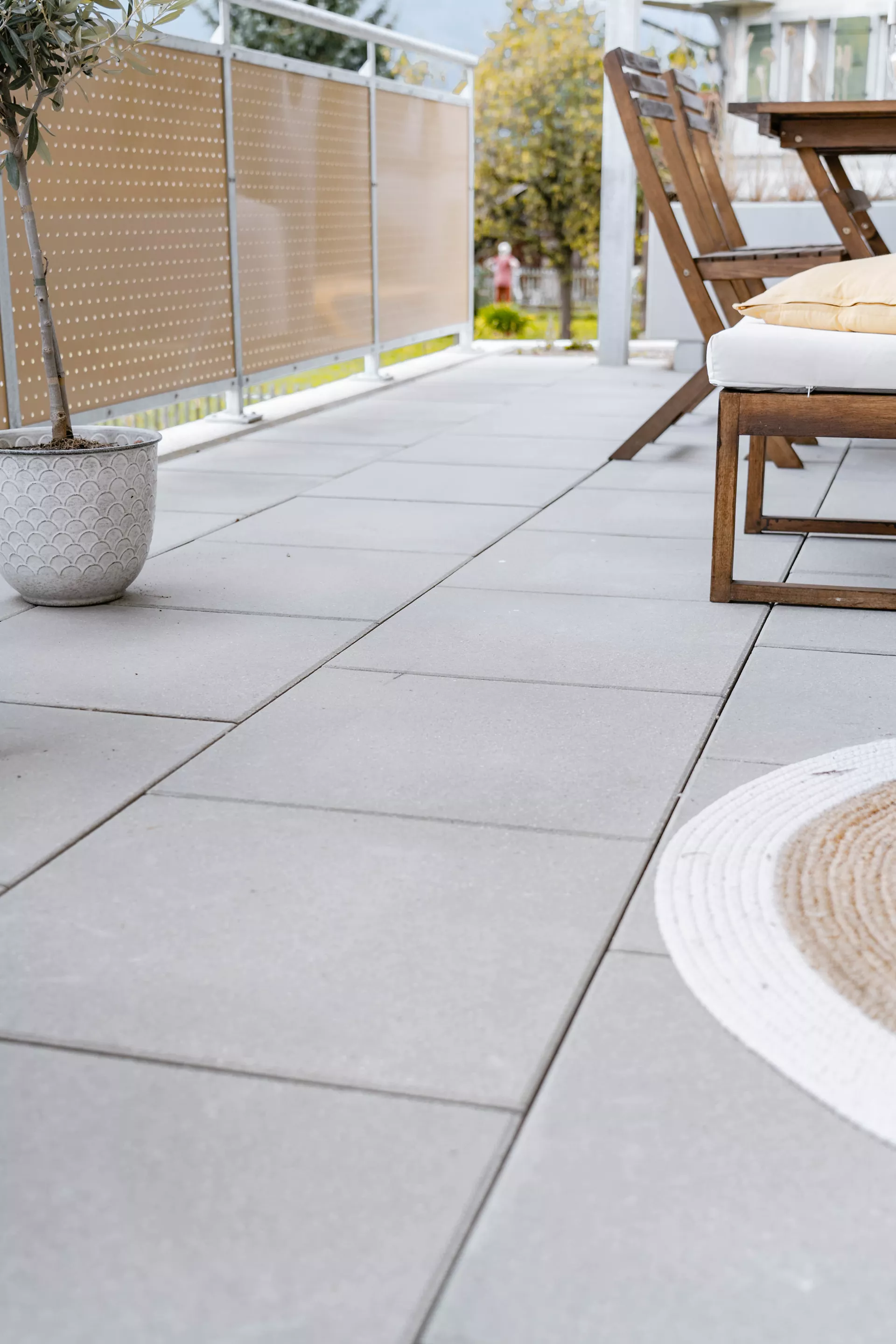 FINESSA Gehwegplatte grau gestrahlt gefast L 50 cm B 50 cm H 2.9 cm