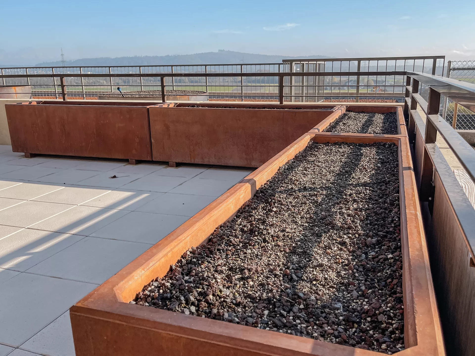 FERRO CONCRETE Pflanzentrog rechteckig Rost glatt L 200 cm B 60 cm H 60 cm W 5 cm