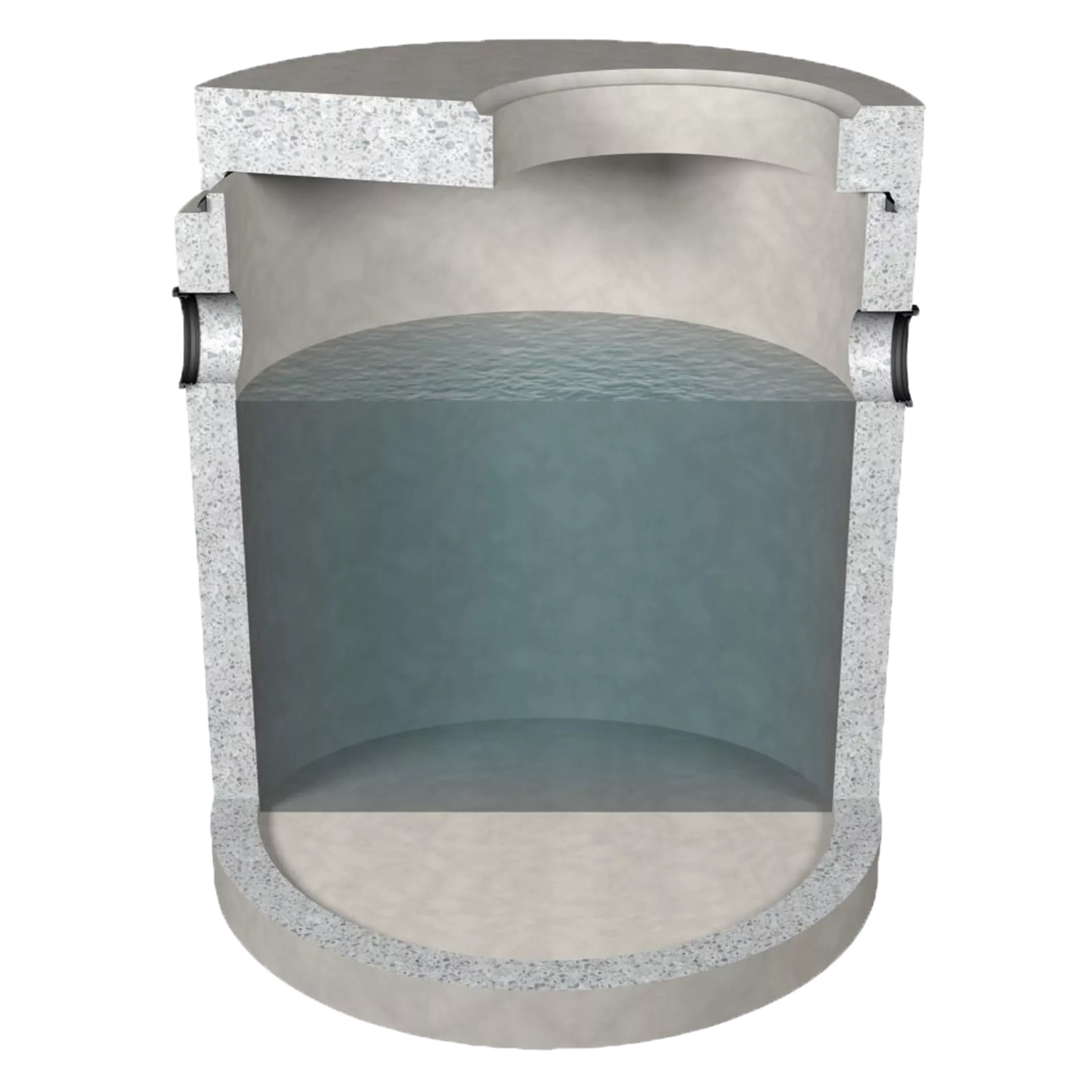 friwa-sep Schlammfang SF Typ 100.15 inkl. Abdeckplatte exkl. Deckel DN 1000 H 1830 mm d1 600 mm W 120 mm