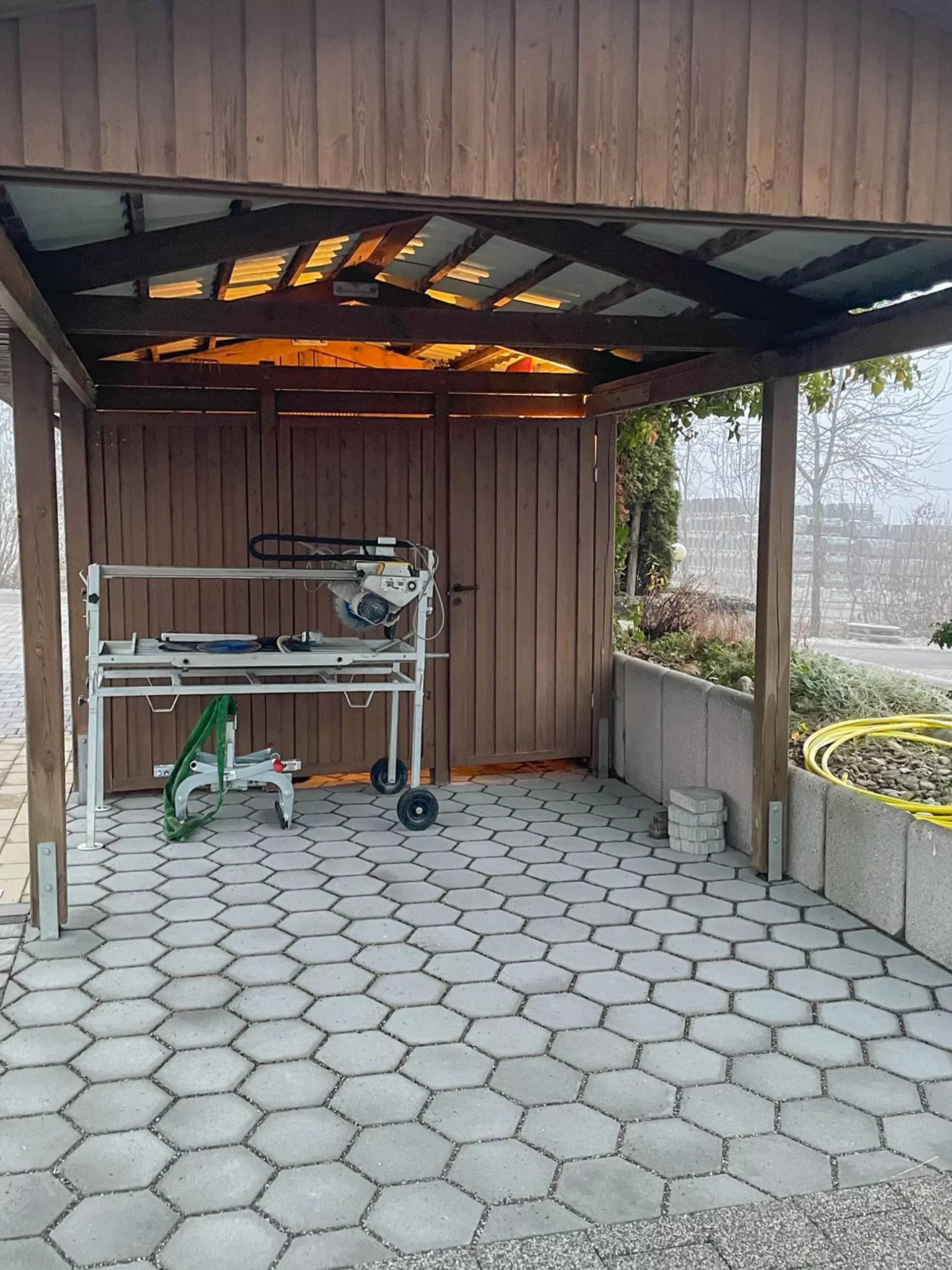 OMEGA Ökosteine Normalstein grau glatt fein gefast L 28.5 cm B 25 cm H 6 cm