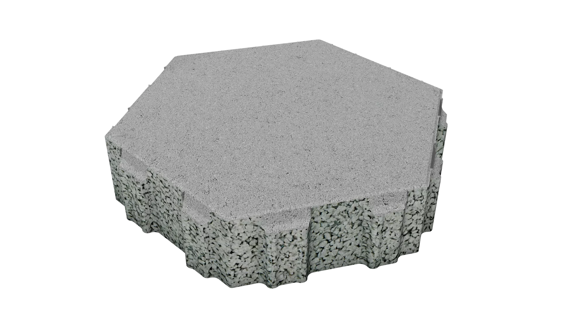 OMEGA Ökosteine Normalstein grau glatt fein gefast L 28.5 cm B 25 cm H 6 cm