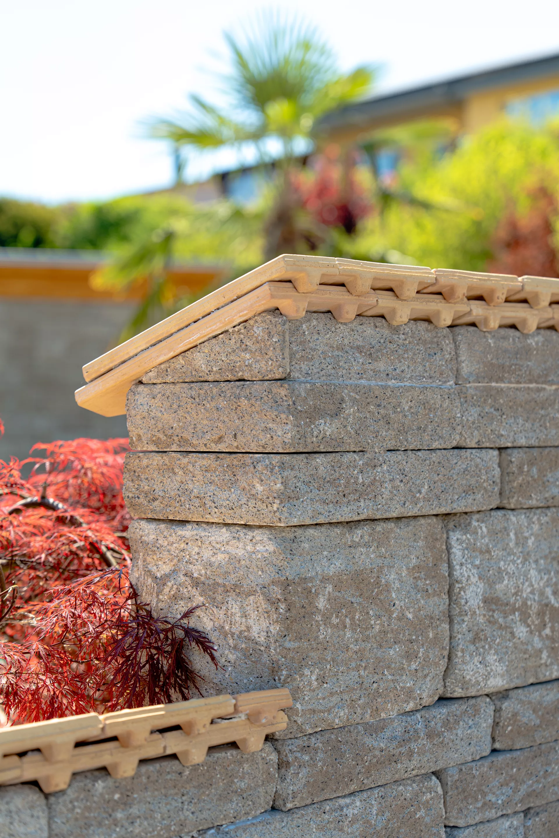 SANTURO Landhausmauer Typ 2 2-seitig gespalten jurakalk Kanten gebrochen L 30-50 cm B 25 cm H 15 cm