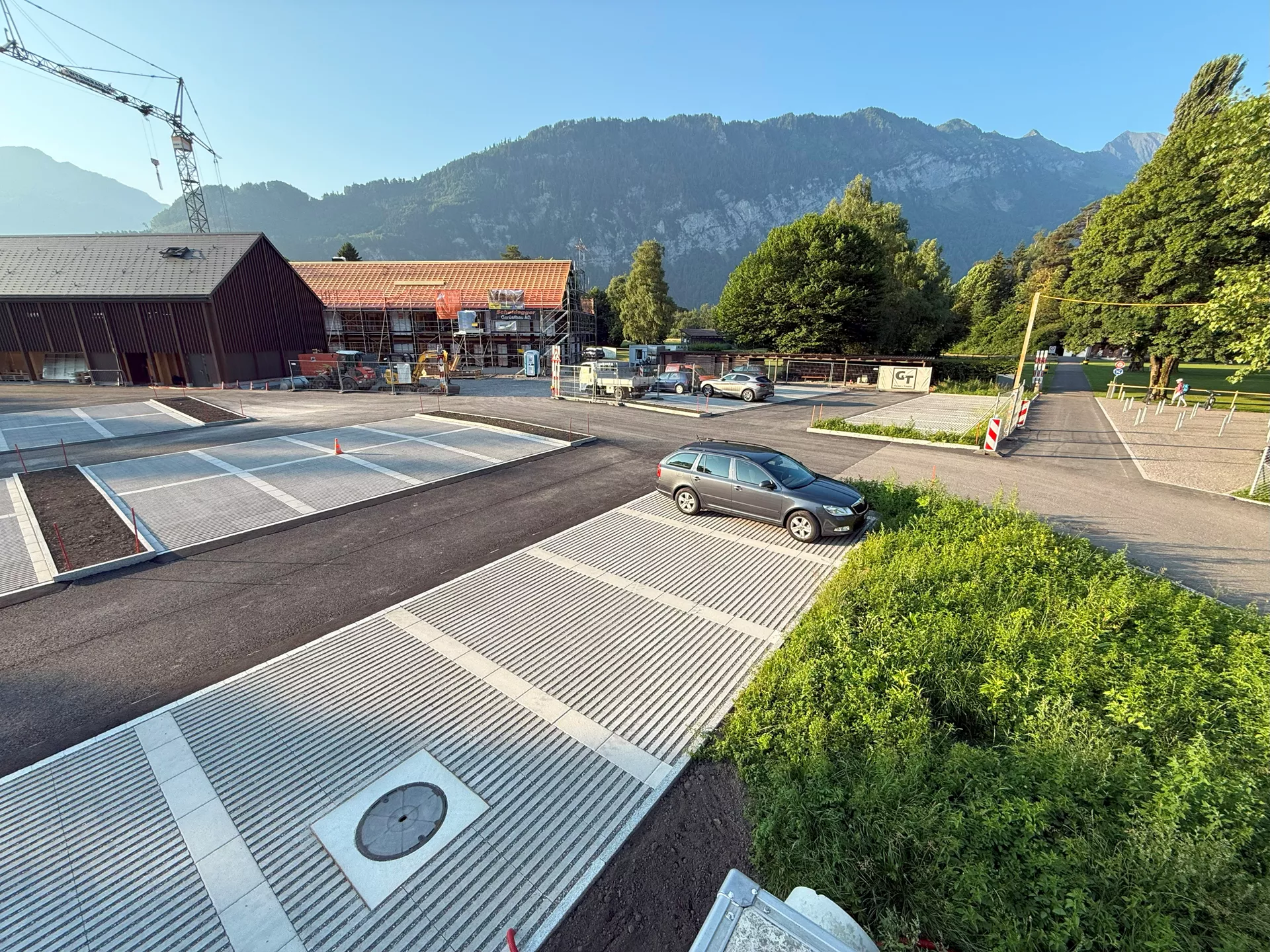 RAINA Rasenliner mit Verschiebesicherung grau glatt L 60 cm B 40 cm H 10 cm