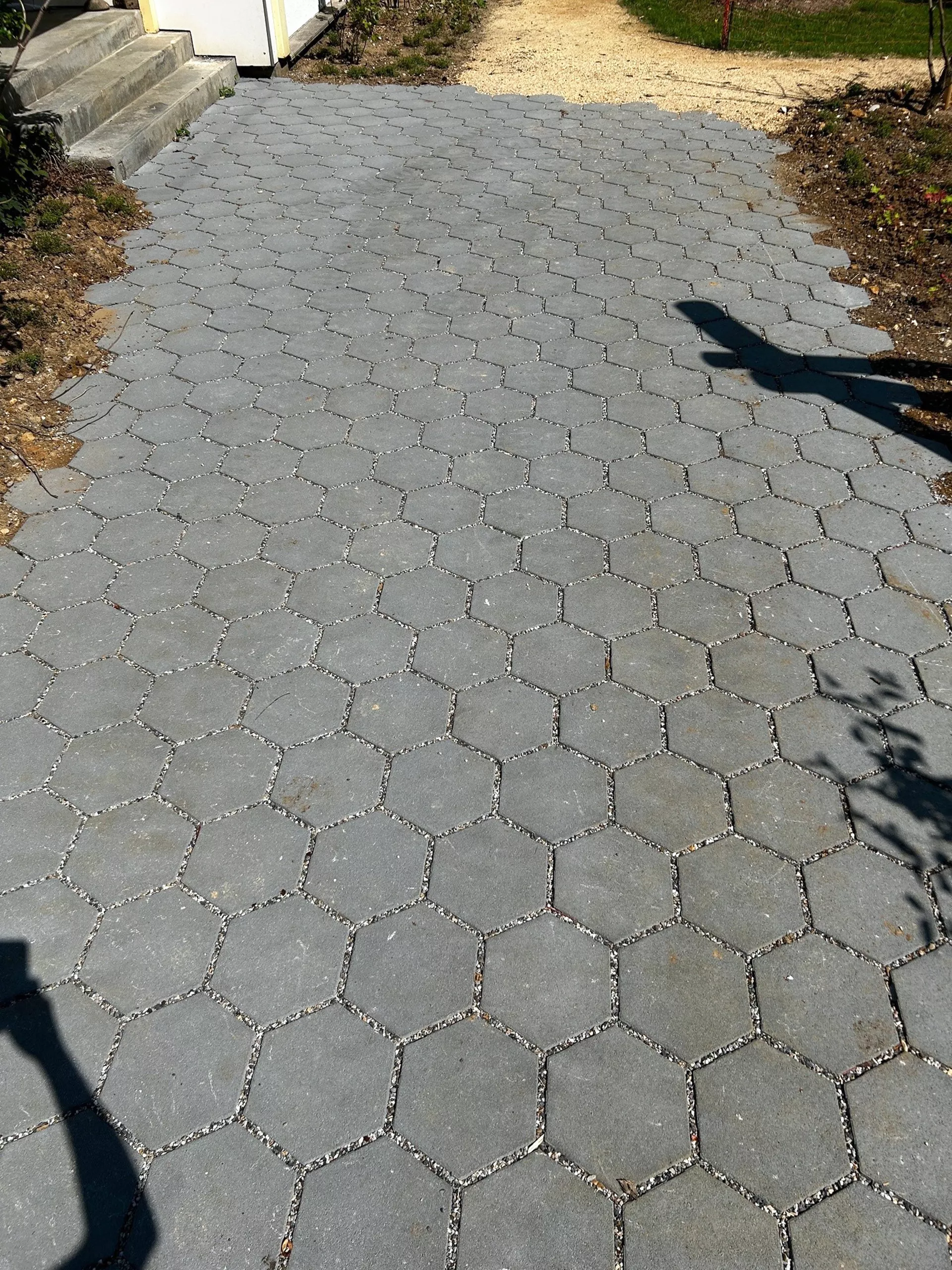 OMEGA Ökosteine Normalstein grau glatt fein gefast L 28.5 cm B 25 cm H 6 cm