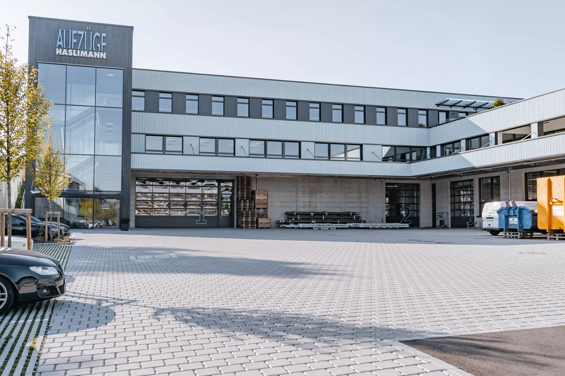 VS 5 Schwerlast Ökostein mit Verschiebesicherung englisch pal. grau glatt gefast L 22.5 cm B 22.5 cm H 10.8 cm