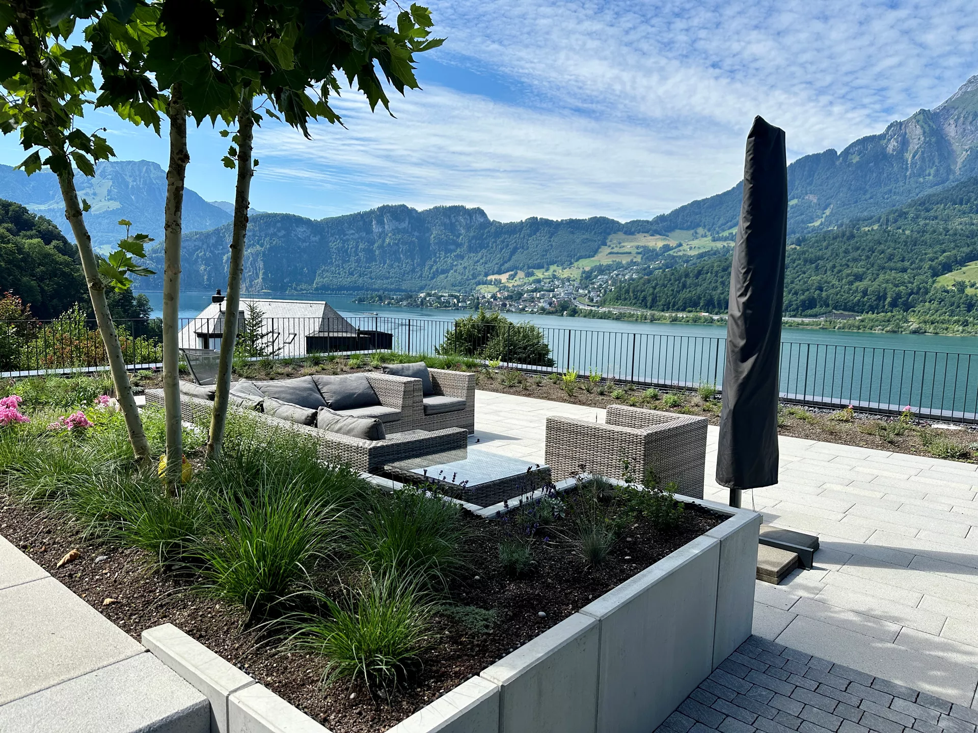 FINALGO Vakuum Gehwegplatte grau gestrahlt gefast L 50 cm B 25 cm H 4 cm