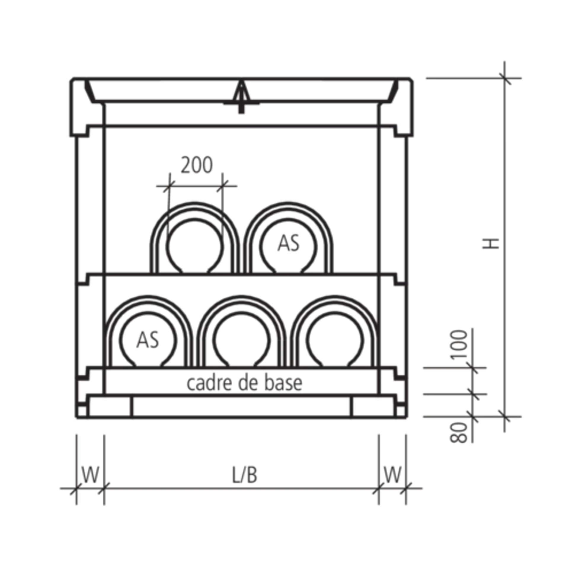Kabelschächte B 125
