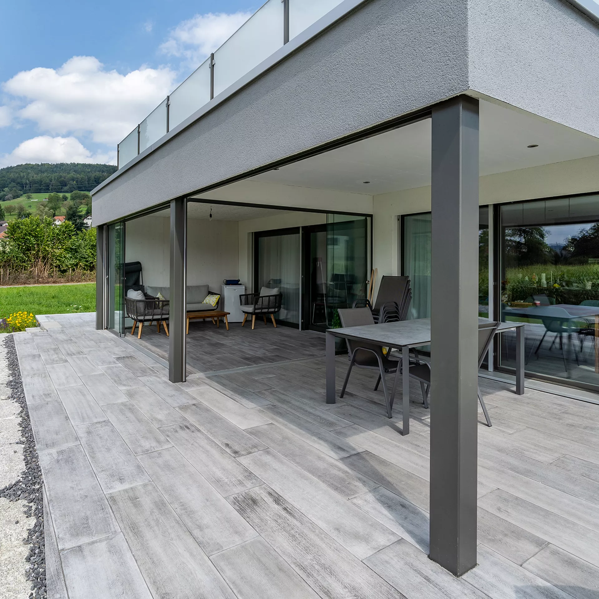 Landhausdiele mit Holzstruktur