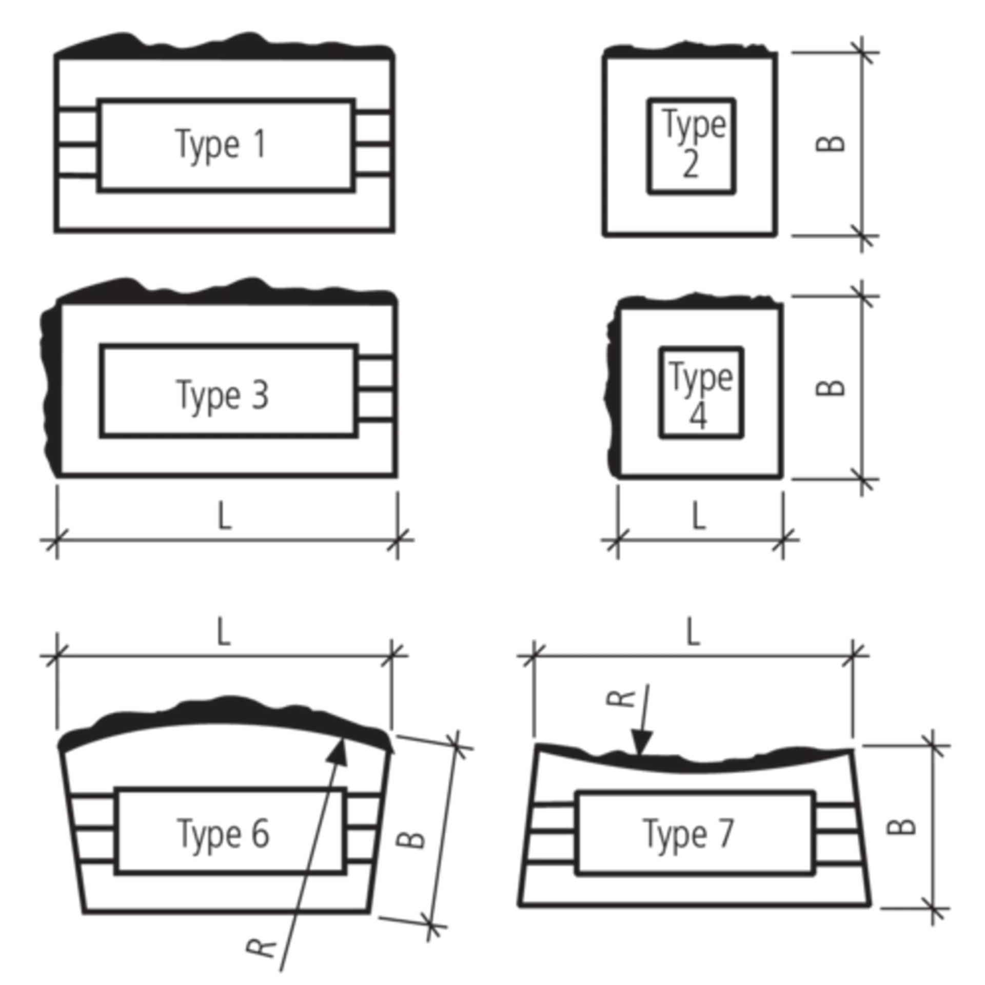 PROFILO Mauersteine 1-seitig strukturiert