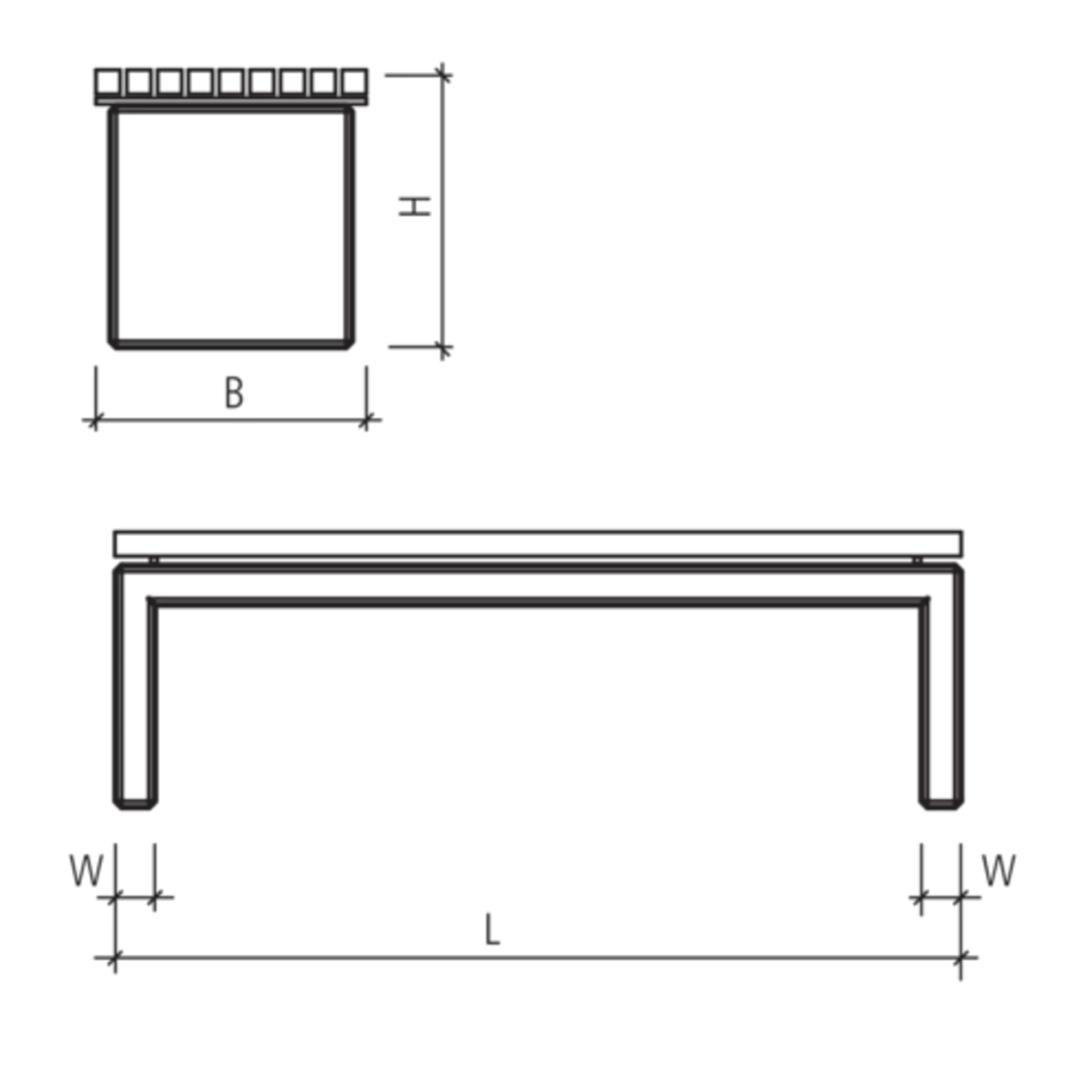 Gartenbänke mit Holzrost
