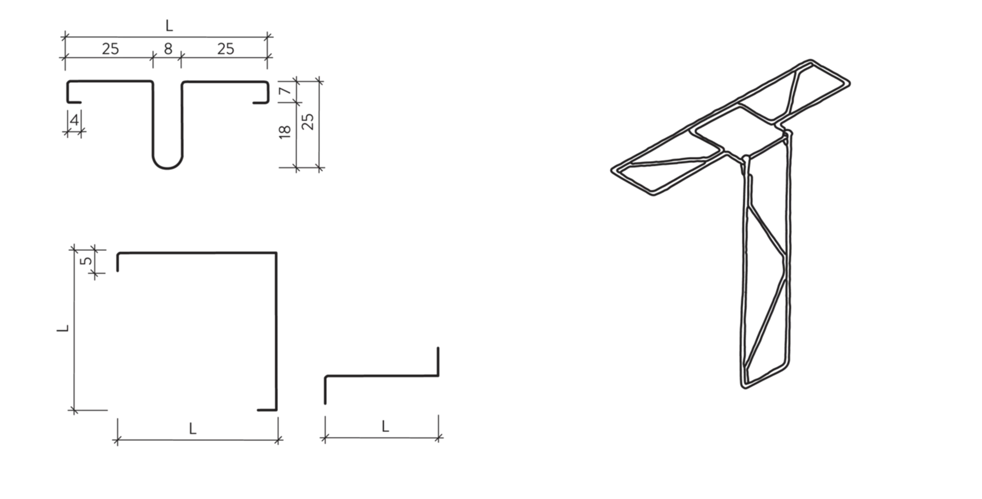 Anschluss-, Eck- und Z-Bügel, Zwischenwand-Anschlussbewehrun g