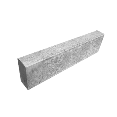 Stellplatte grau glatt beidseitig gefast L 100 cm B 8 cm H 25 cm