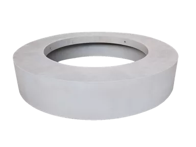 ARBOSO Sitzbankelement rund grau glatt vollkantig ohne Boden D 224 cm H 60 cm