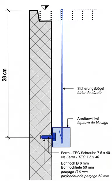 Gitterrostsicherung Universal B Typ 2
