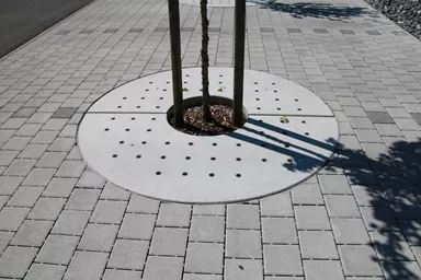 TREETUB Betondeckel 2-teilig mit Stammöffnung zentrisch D 220 cm H 12 cm