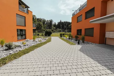 VS 5 Schwerlast Ökostein mit Verschiebesicherung englisch pal. grau glatt gefast L 22.5 cm B 22.5 cm H 10.8 cm