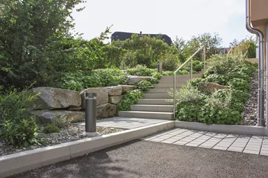 FINALGO Vakuum Randstein grau unbehandelt L 100 cm B 12 cm H 25 cm